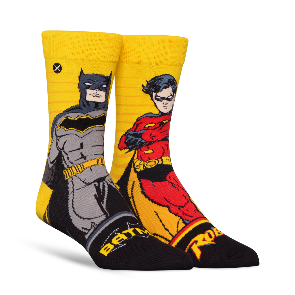 Batman & Robin Portraits Crew Socks