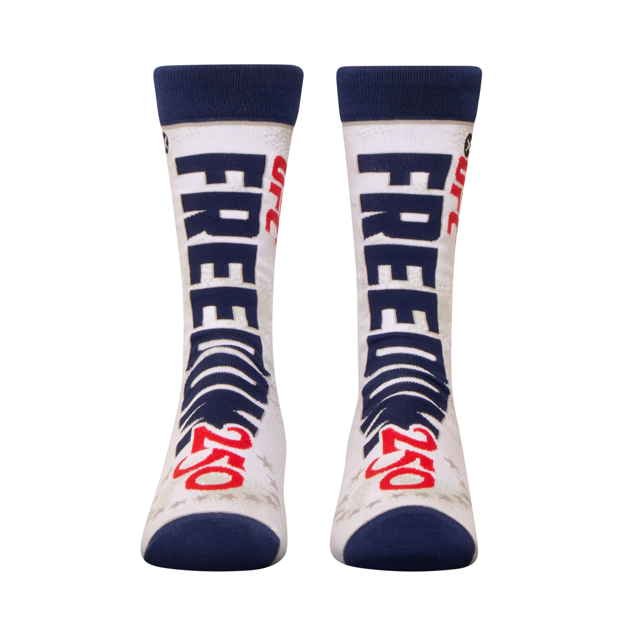 UFC Freedom 250 White Men's Crew Socks