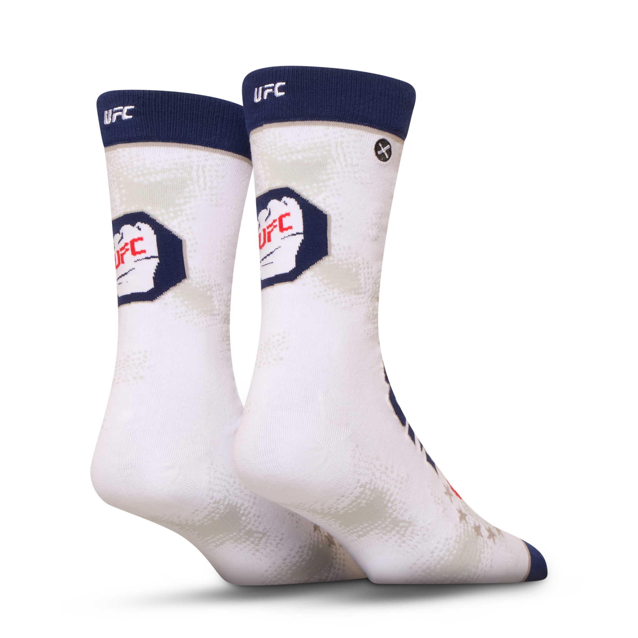 UFC Freedom 250 White Men's Crew Socks