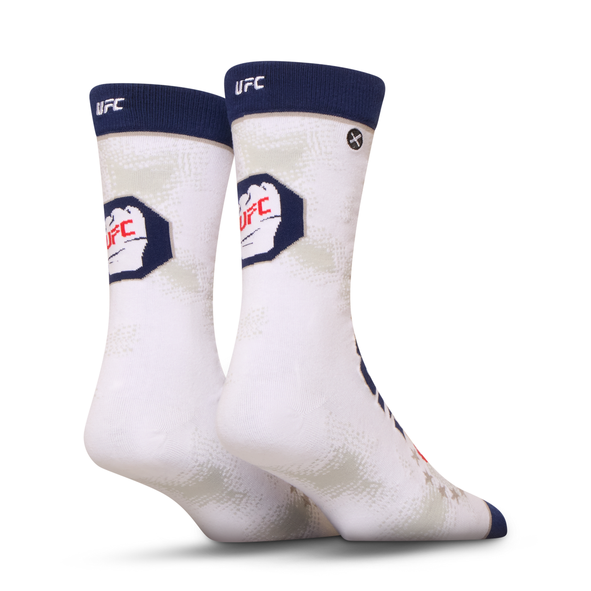 UFC Freedom 250 White Men's Crew Socks