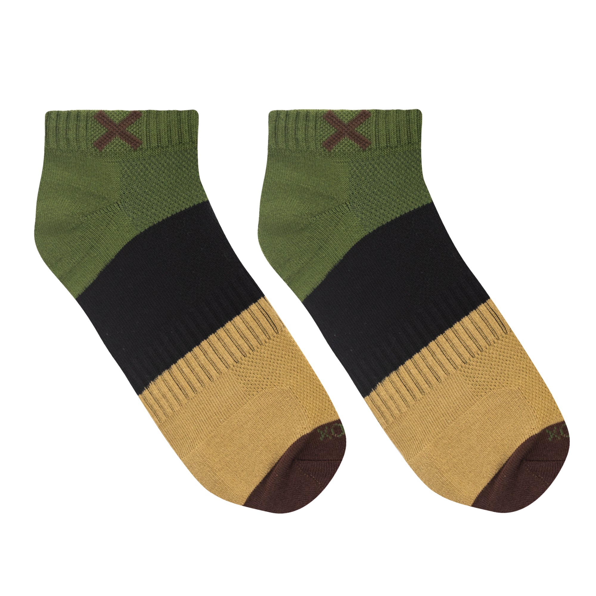 Basix Men Ankle 4 Block Fashion Woodland