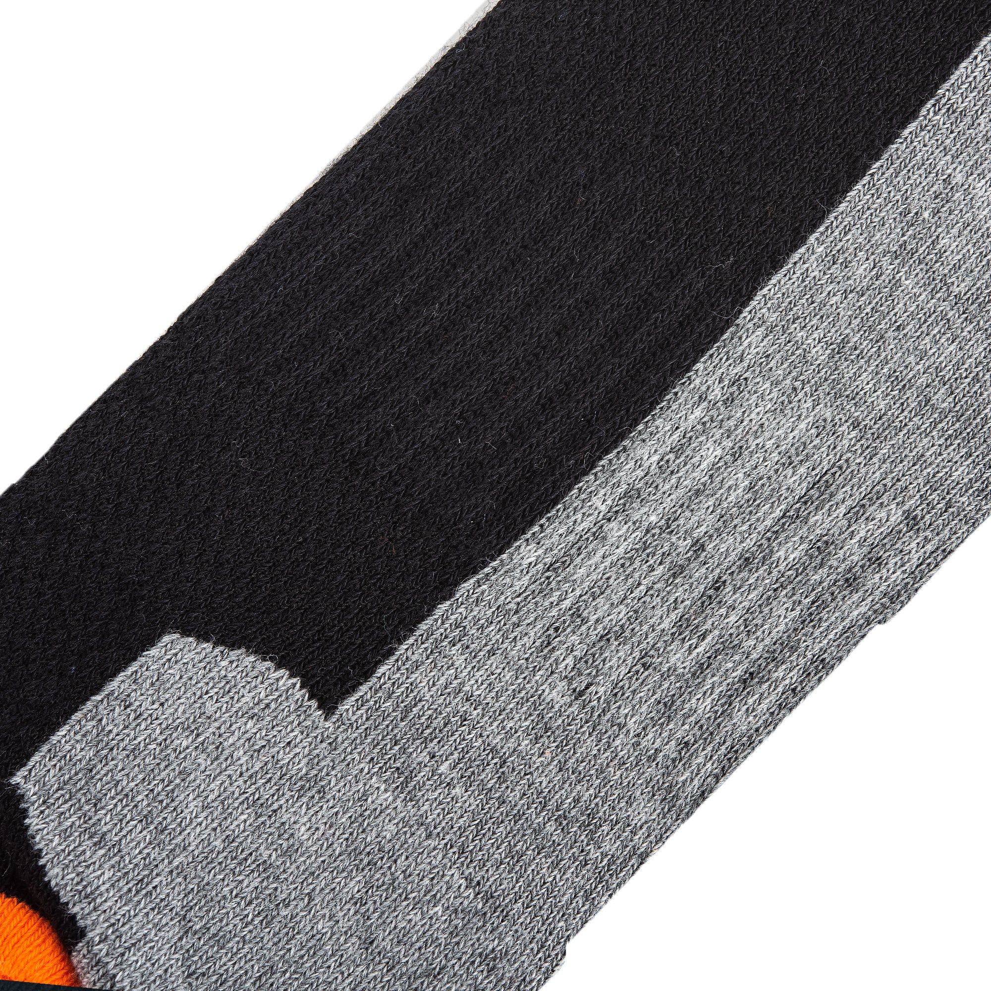 Basix Men Ankle 3-Block Staple Orange Black Heather