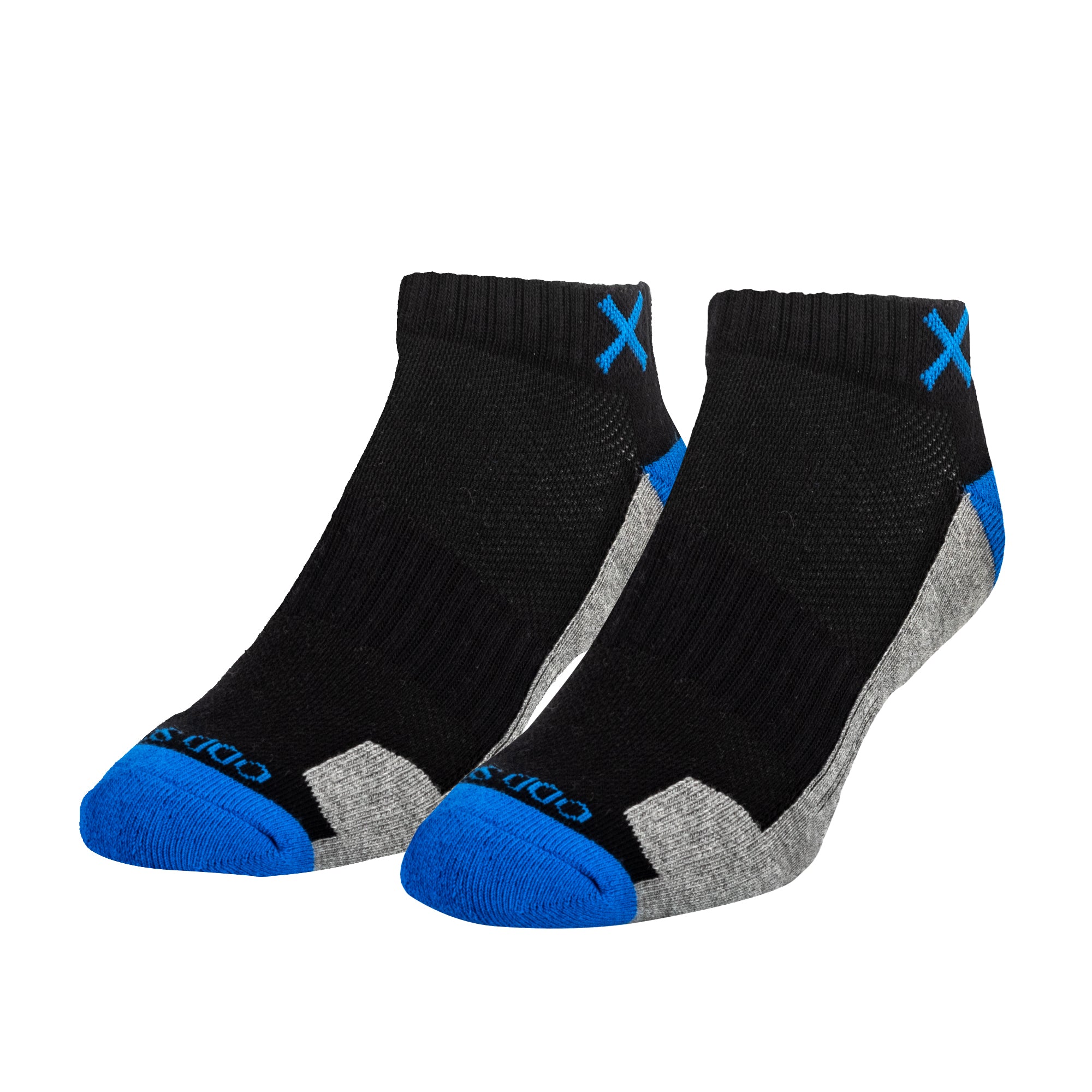Basix Men Ankle 3 Block Staple Royal Black Heather