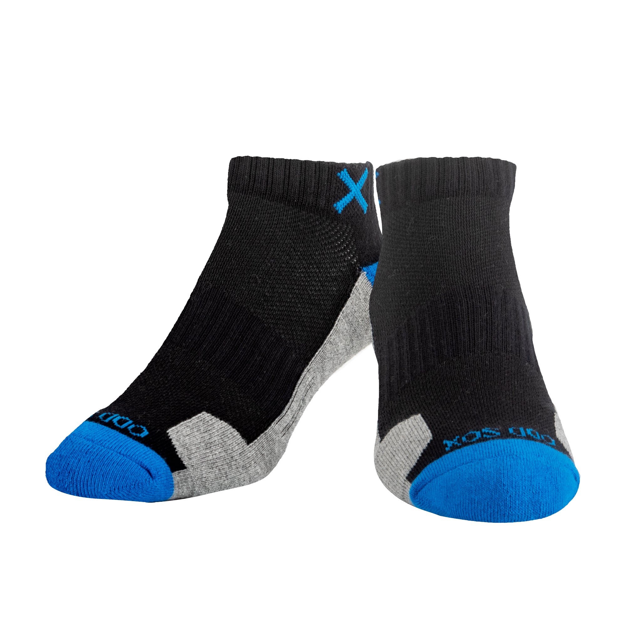 Basix Men Ankle 3 Block Staple Royal Black Heather