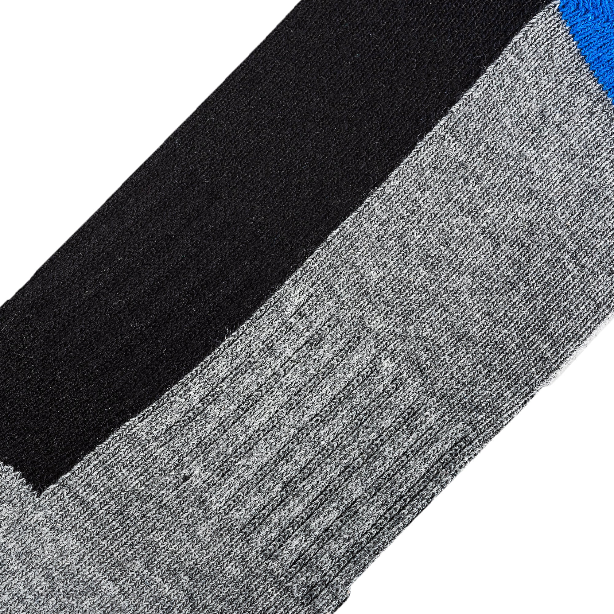 Basix Men Ankle 3 Block Staple Royal Black Heather