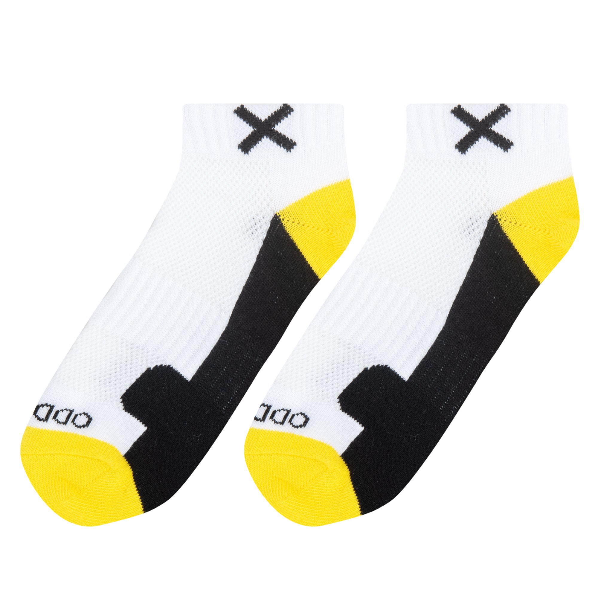 Basix Women Ankle 3 Block Staple Yellow White Black