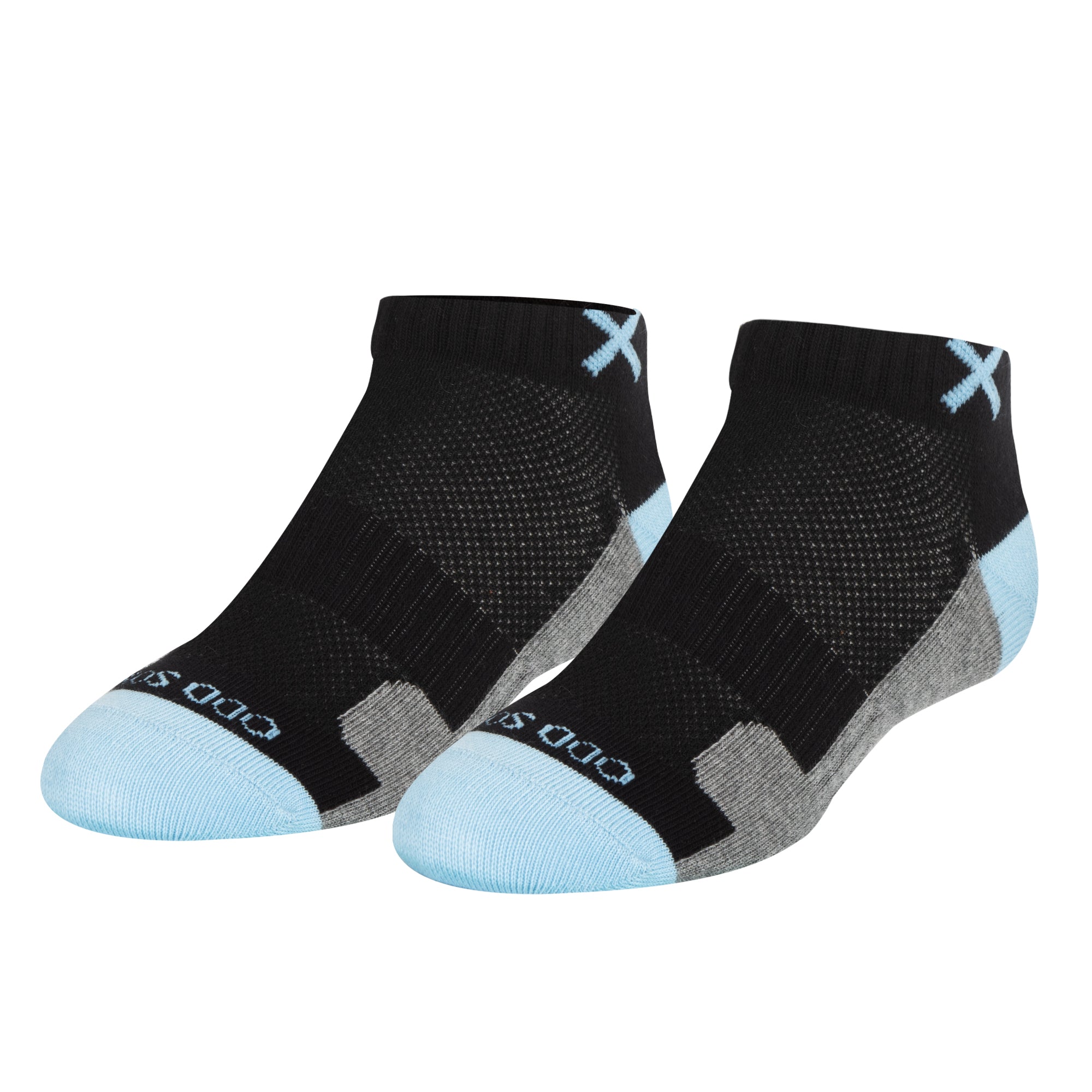 Basix Women Ankle 3 Block Pastel Black Sky Heather