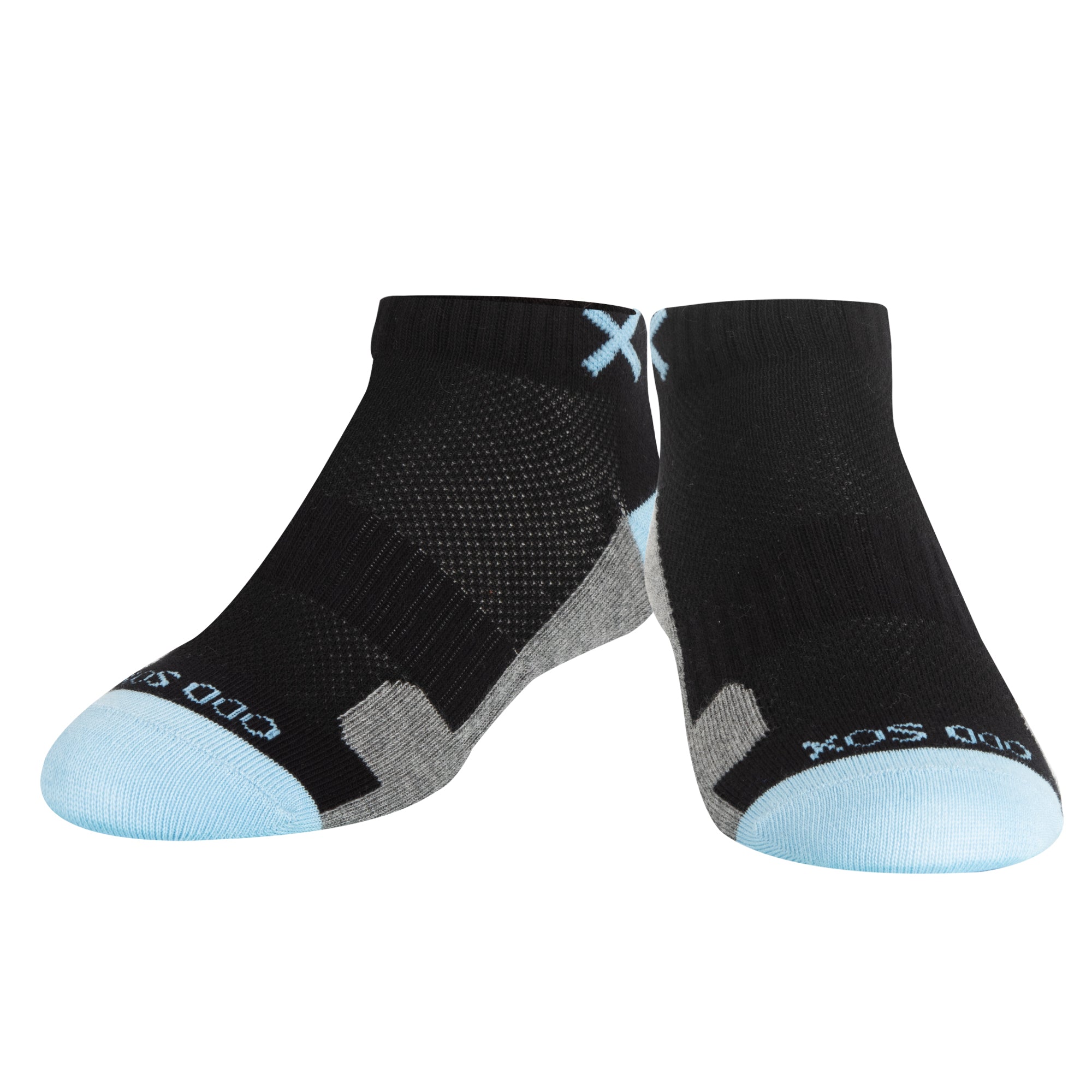 Basix Women Ankle 3 Block Pastel Black Sky Heather