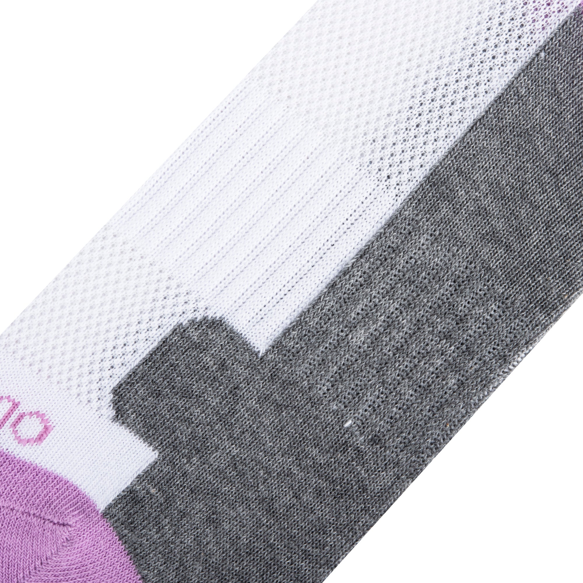 Purple White Heather Women's Crew Socks