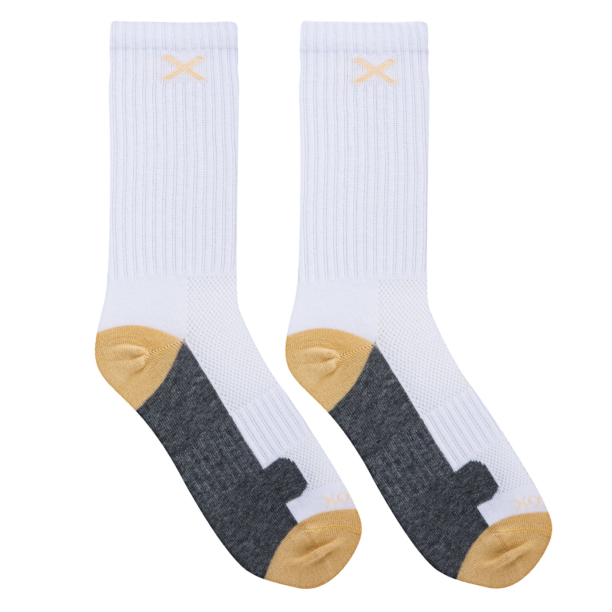 Sand White Heather Women's Crew Socks