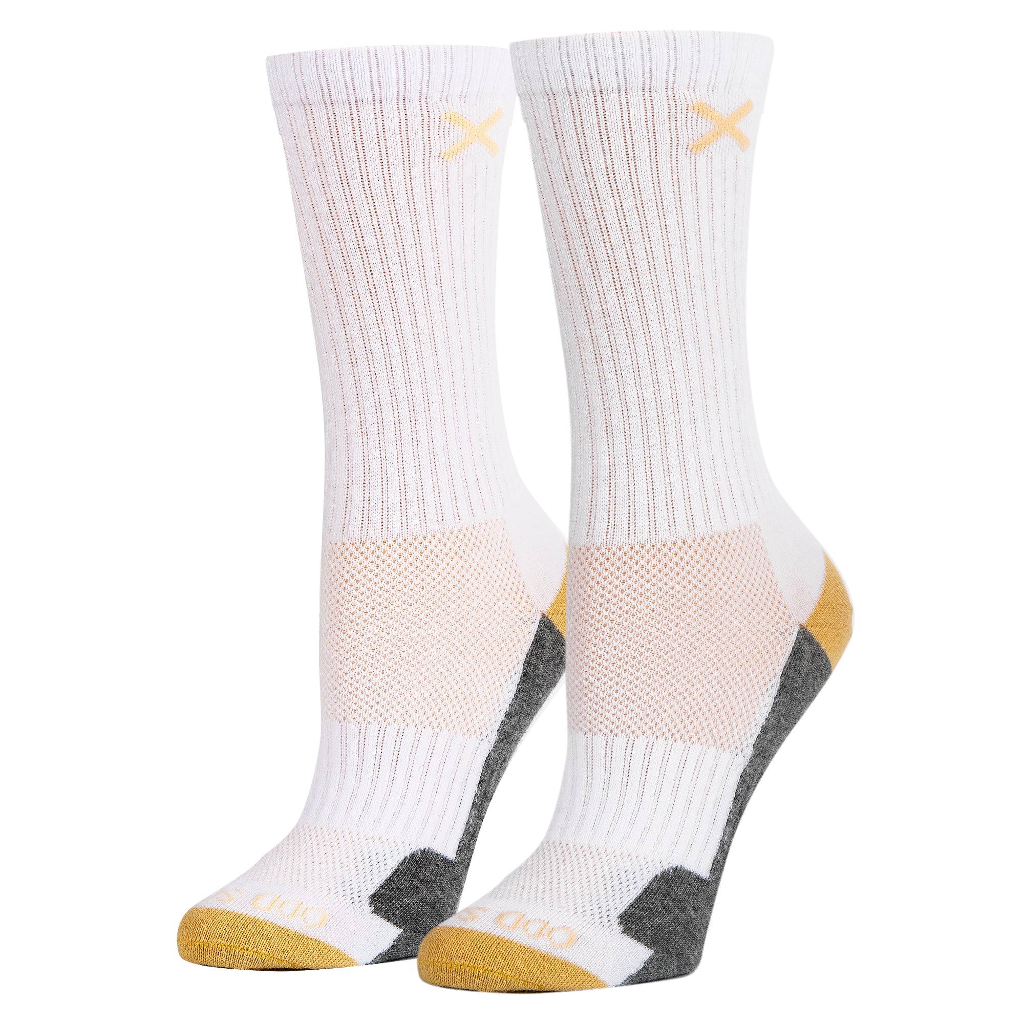 Sand White Heather Women's Crew Socks