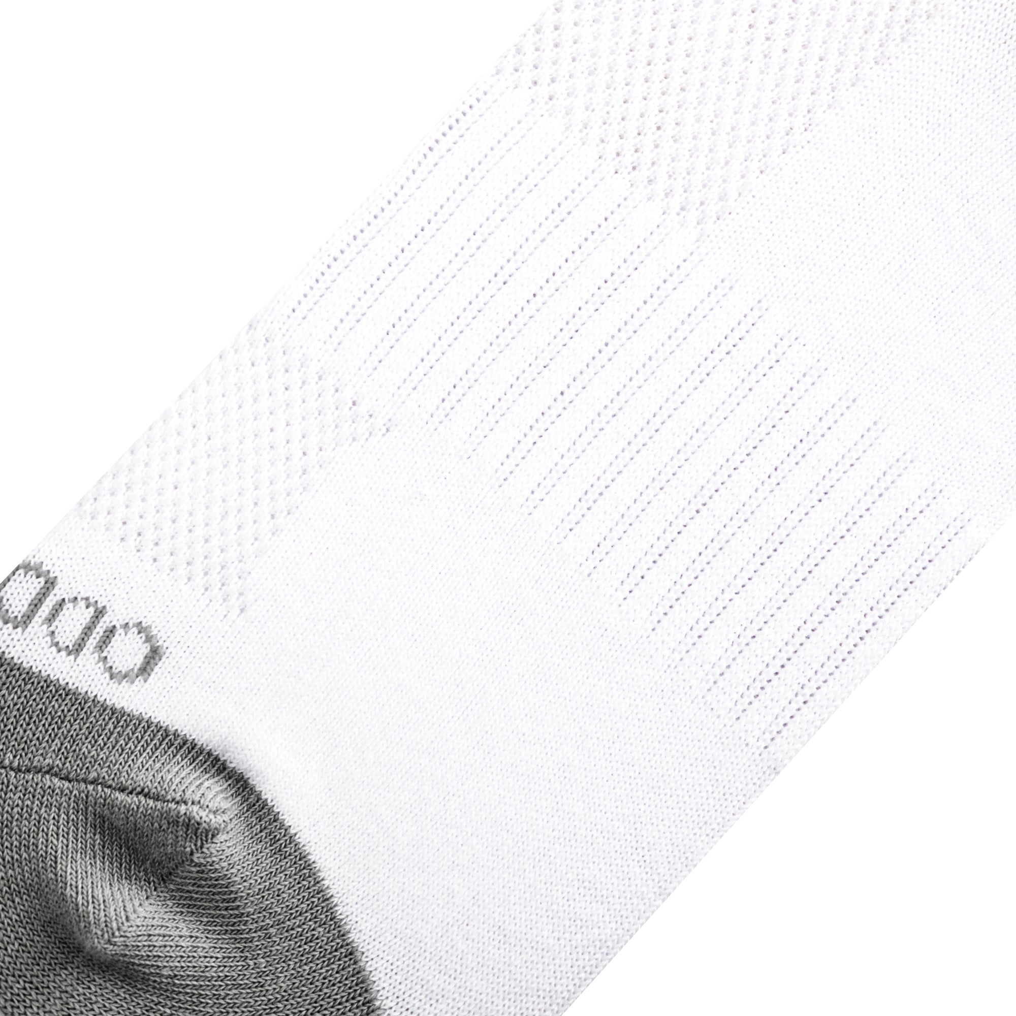 White Gray Women's Crew Socks