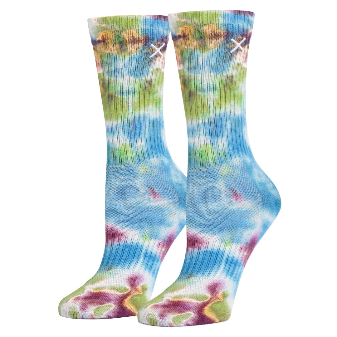Basix Tie Dye Dreamy Men's Crew Socks