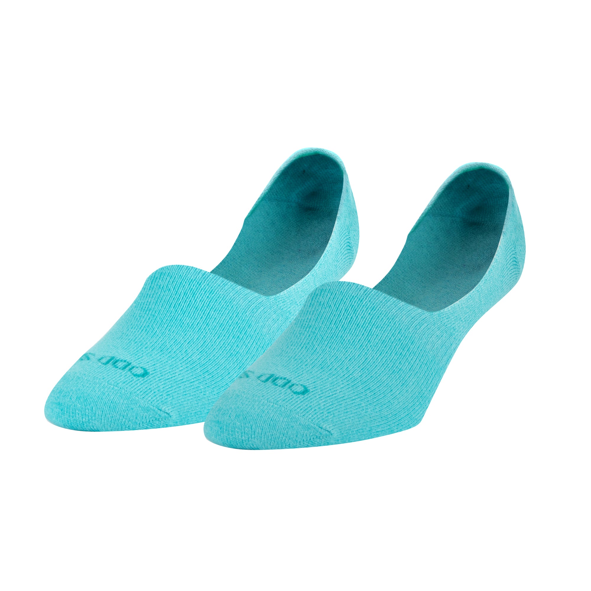 Basix Men No Show Solid Mint Heather