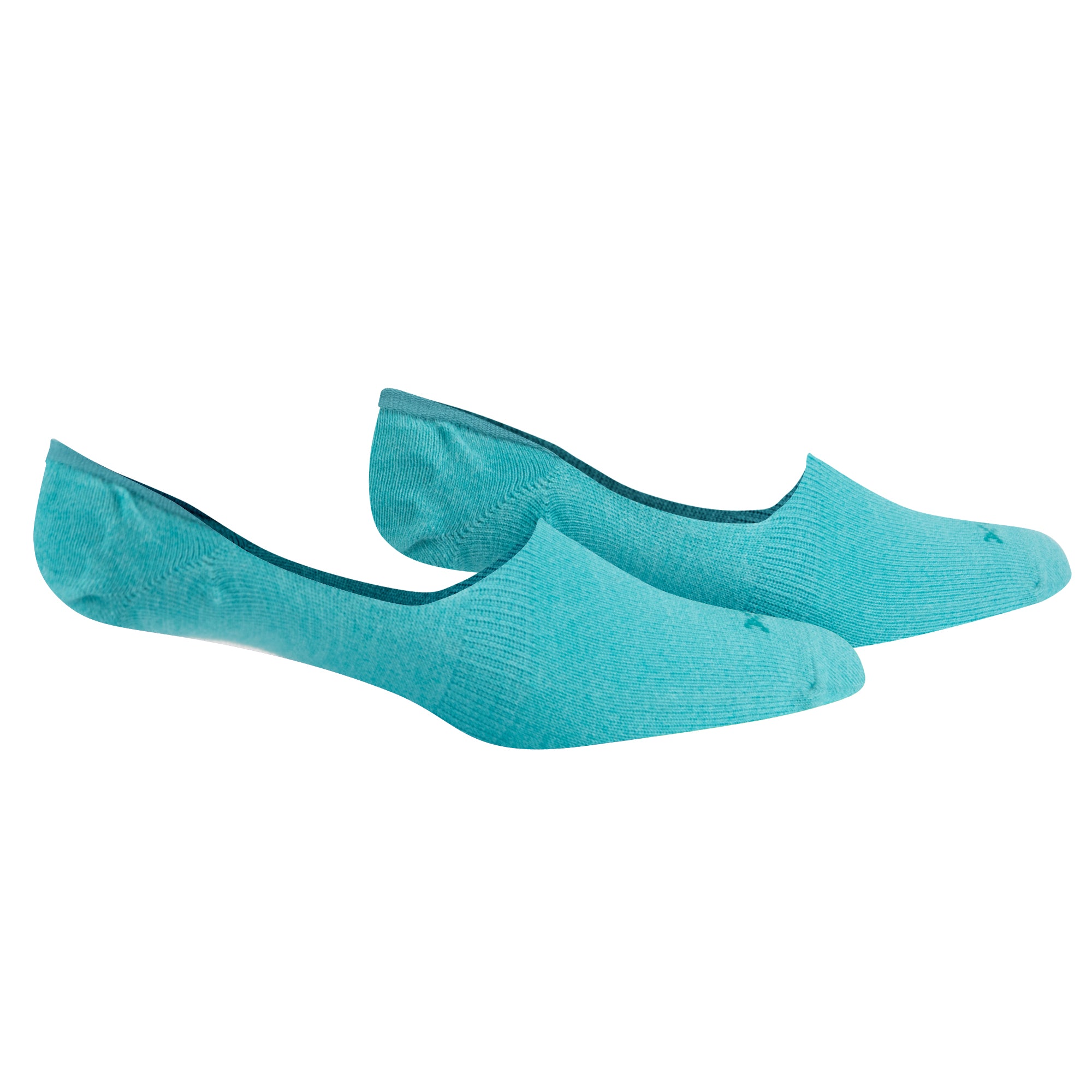 Basix Men No Show Solid Mint Heather