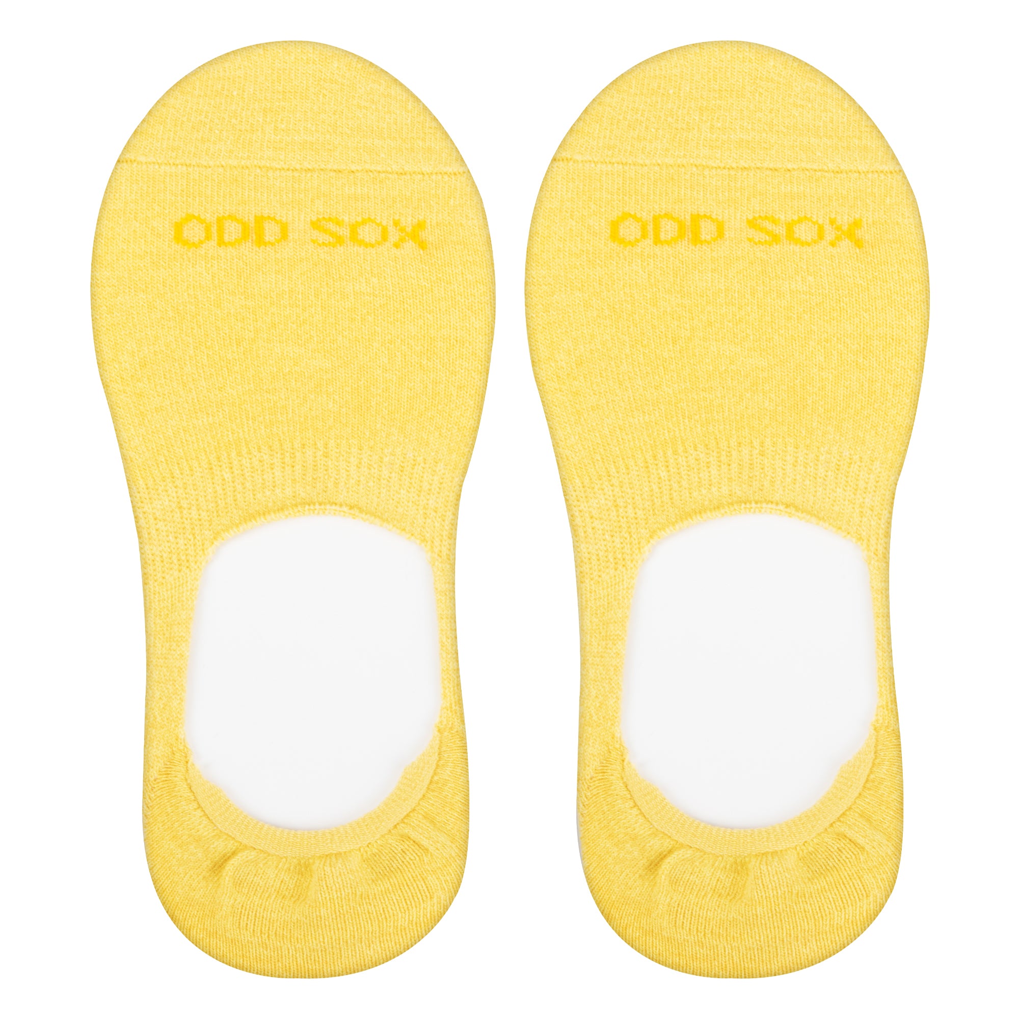 Basix Women No Show Solid Yellow Heather