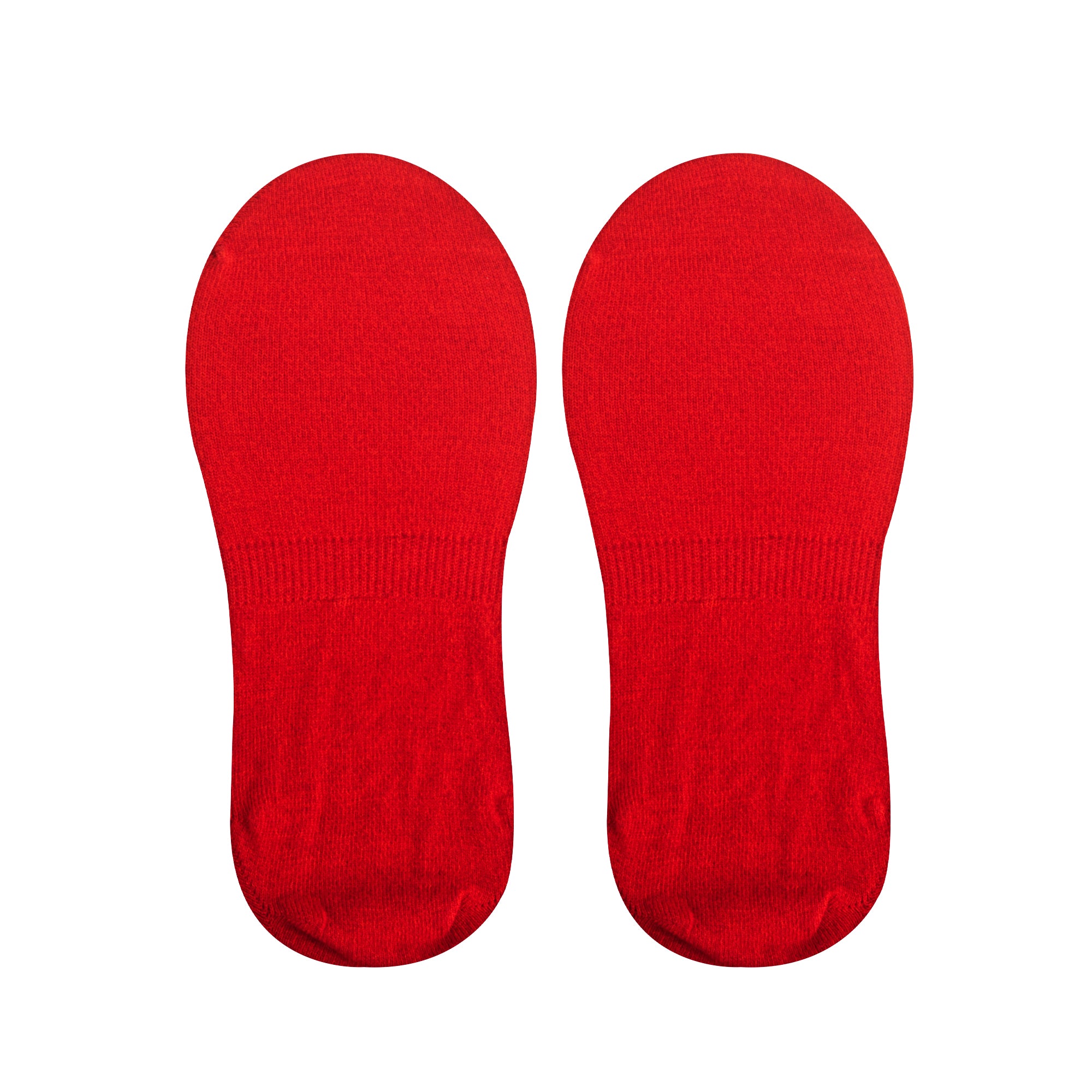 Basix Women No Show Solid Red Heather