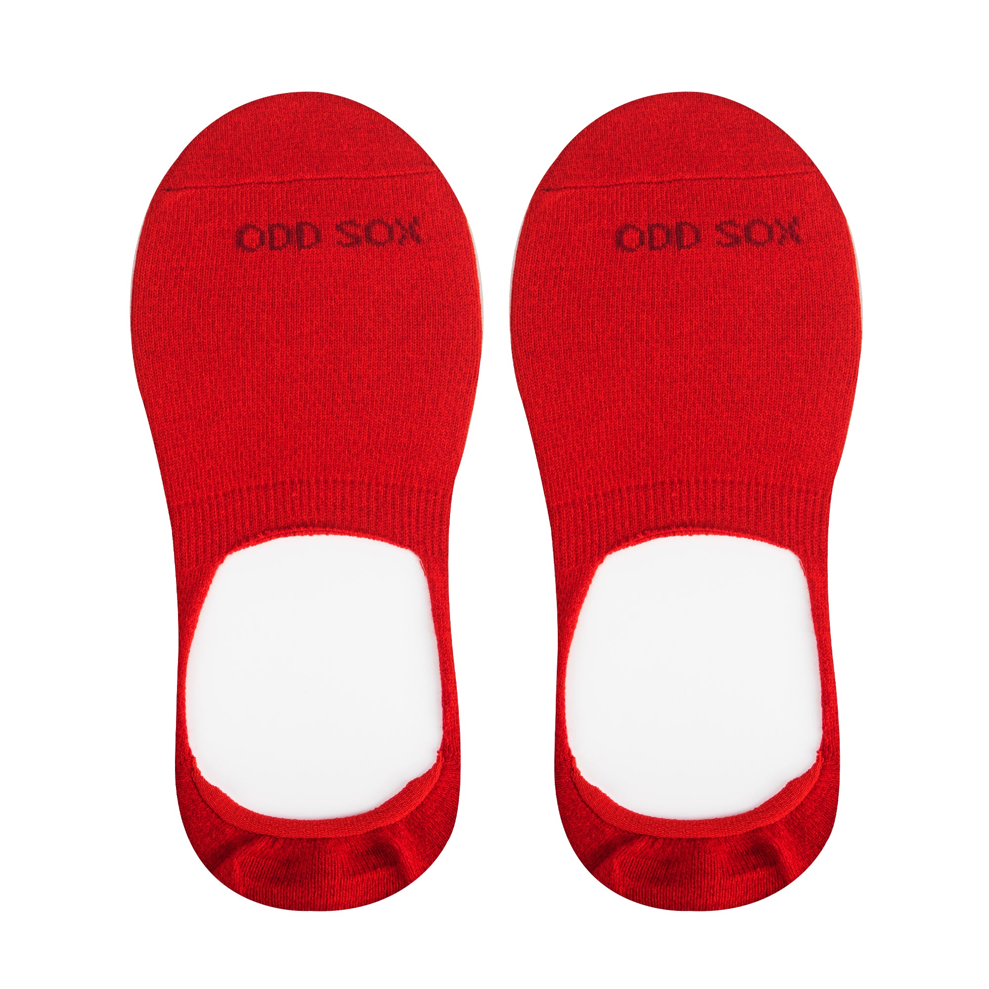 Basix Women No Show Solid Red Heather