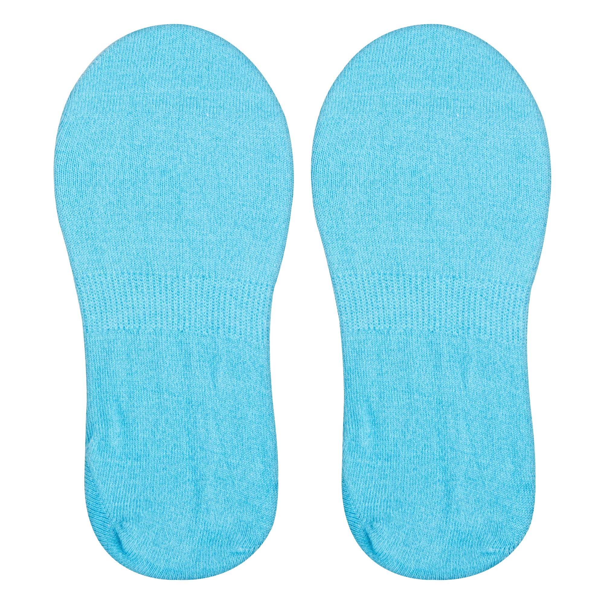 Basix Women No Show Solid Sky Heather