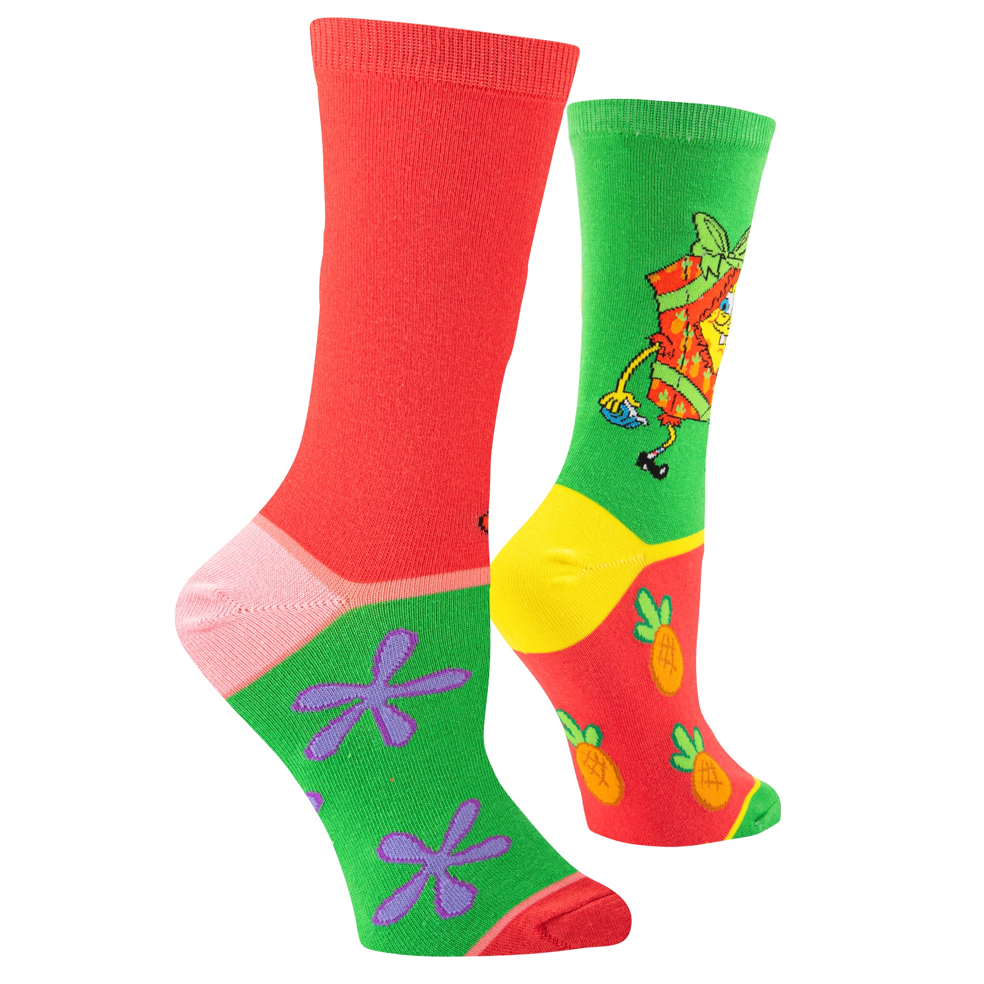 Sponegbob Gift Wrap Women's Crew Socks
