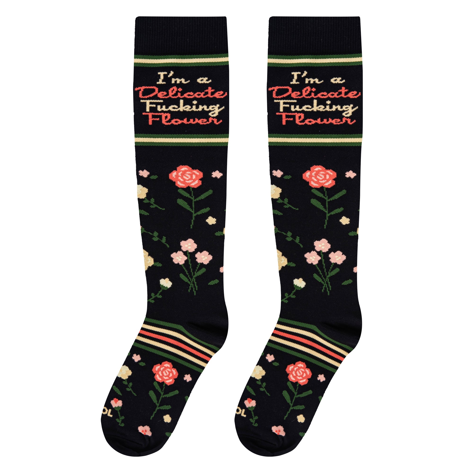 Delicate Flower Compression Socks