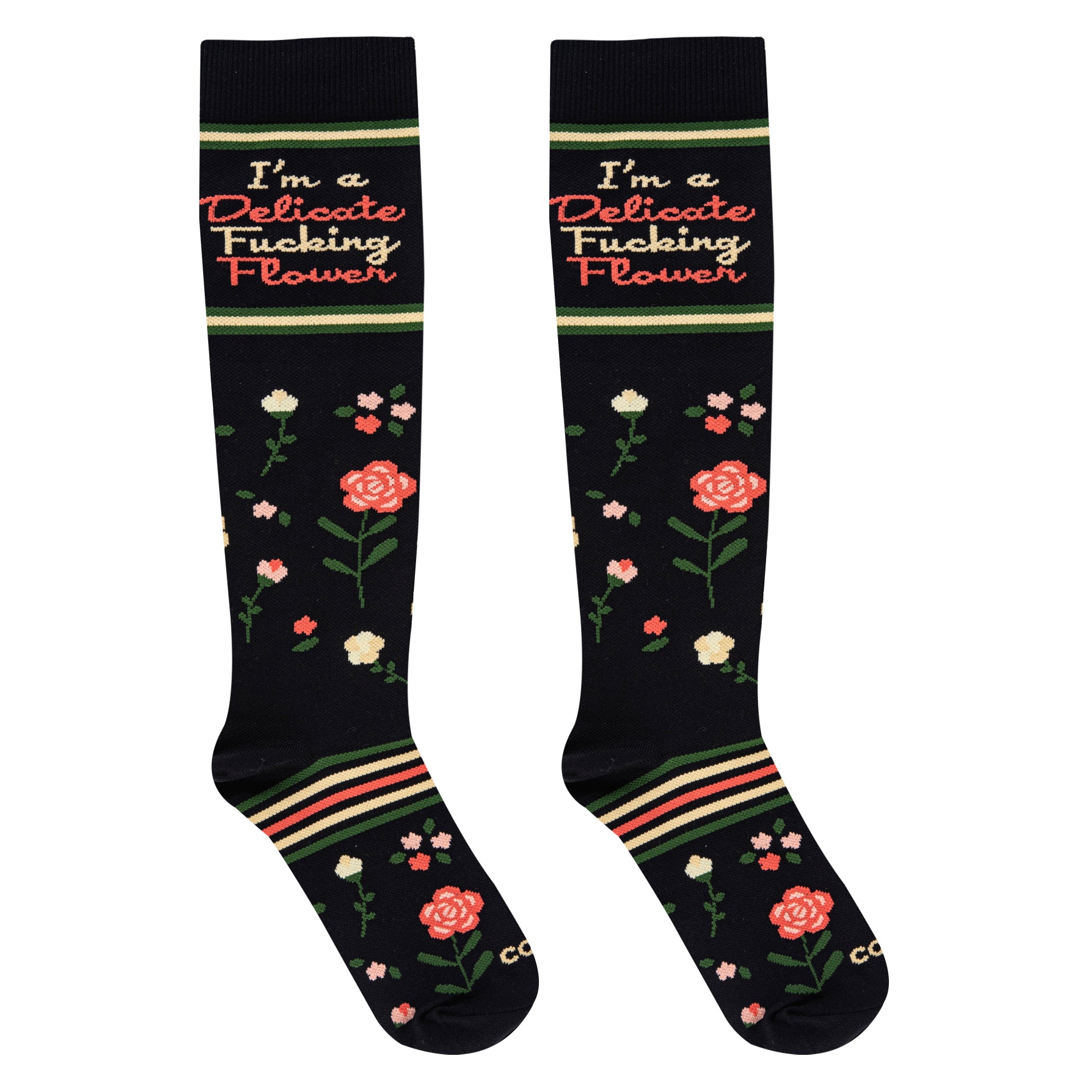Delicate Flower Compression Socks