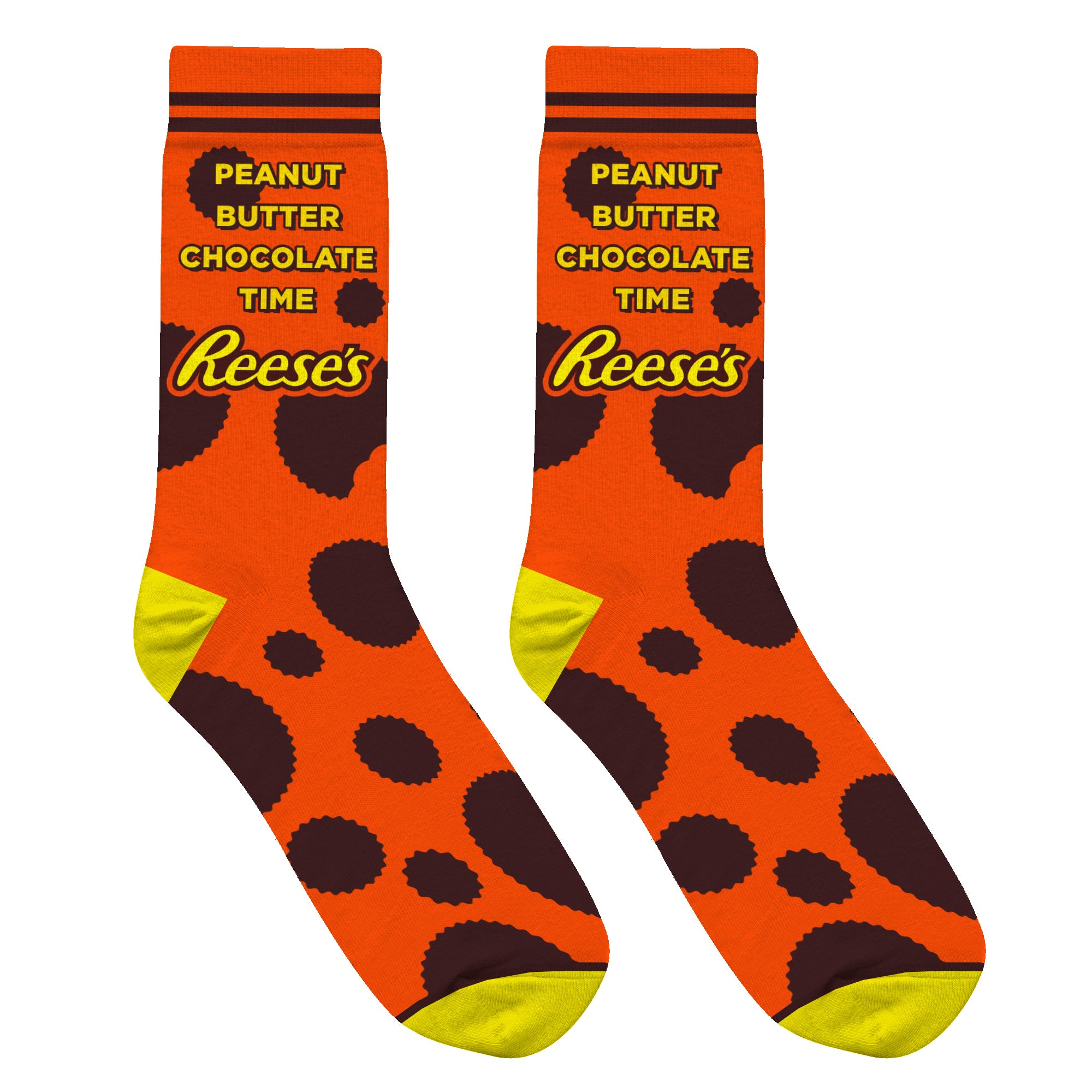 Reese's Peanut Butter Chocolate Time Men's Crew Socks