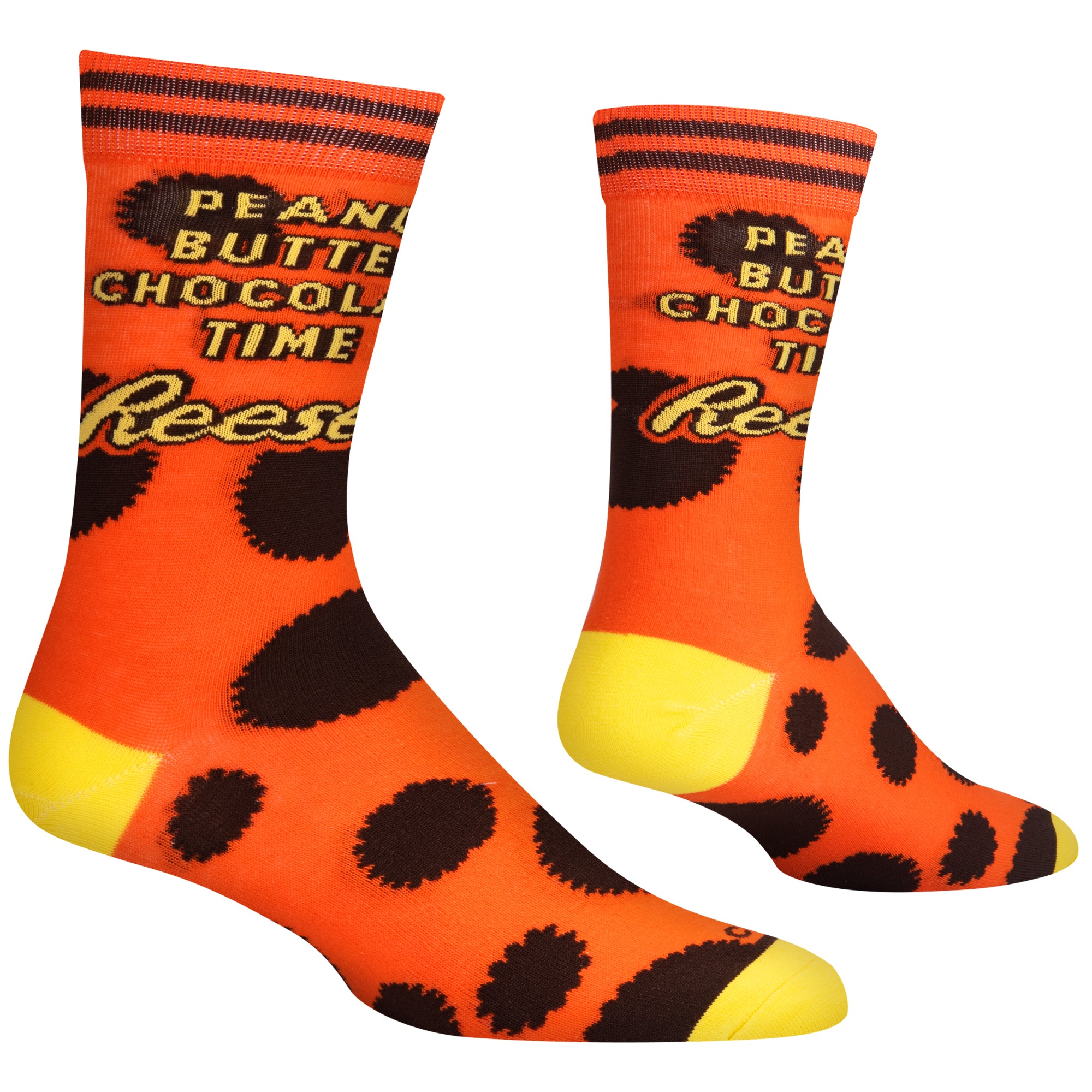 Reese's Peanut Butter Chocolate Time Men's Crew Socks