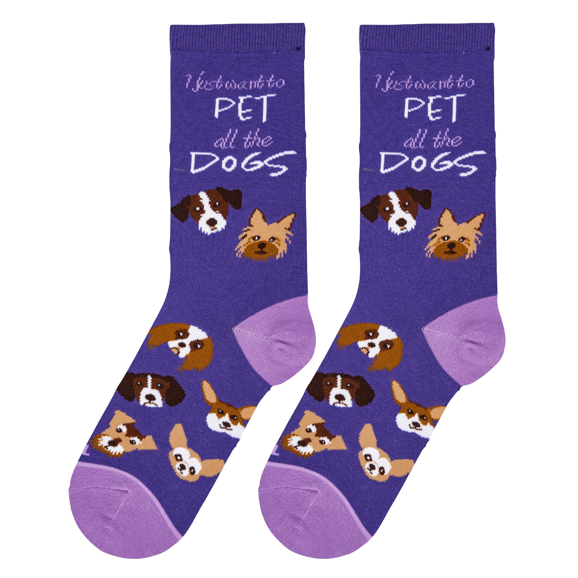 Pet All The Dogs Women's Crew Socks