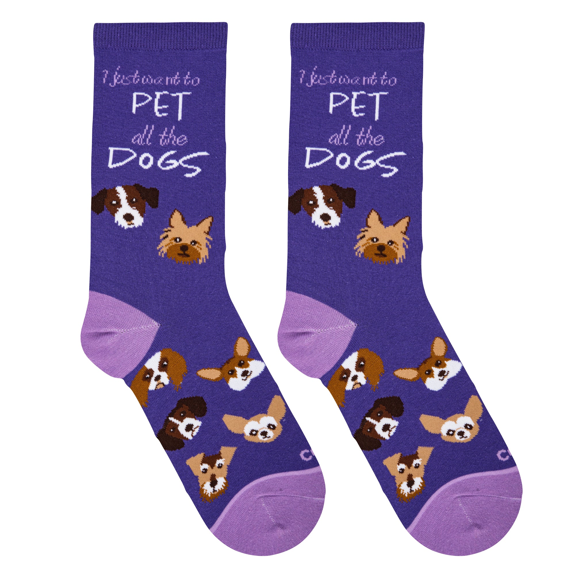 Pet All The Dogs Women's Crew Socks