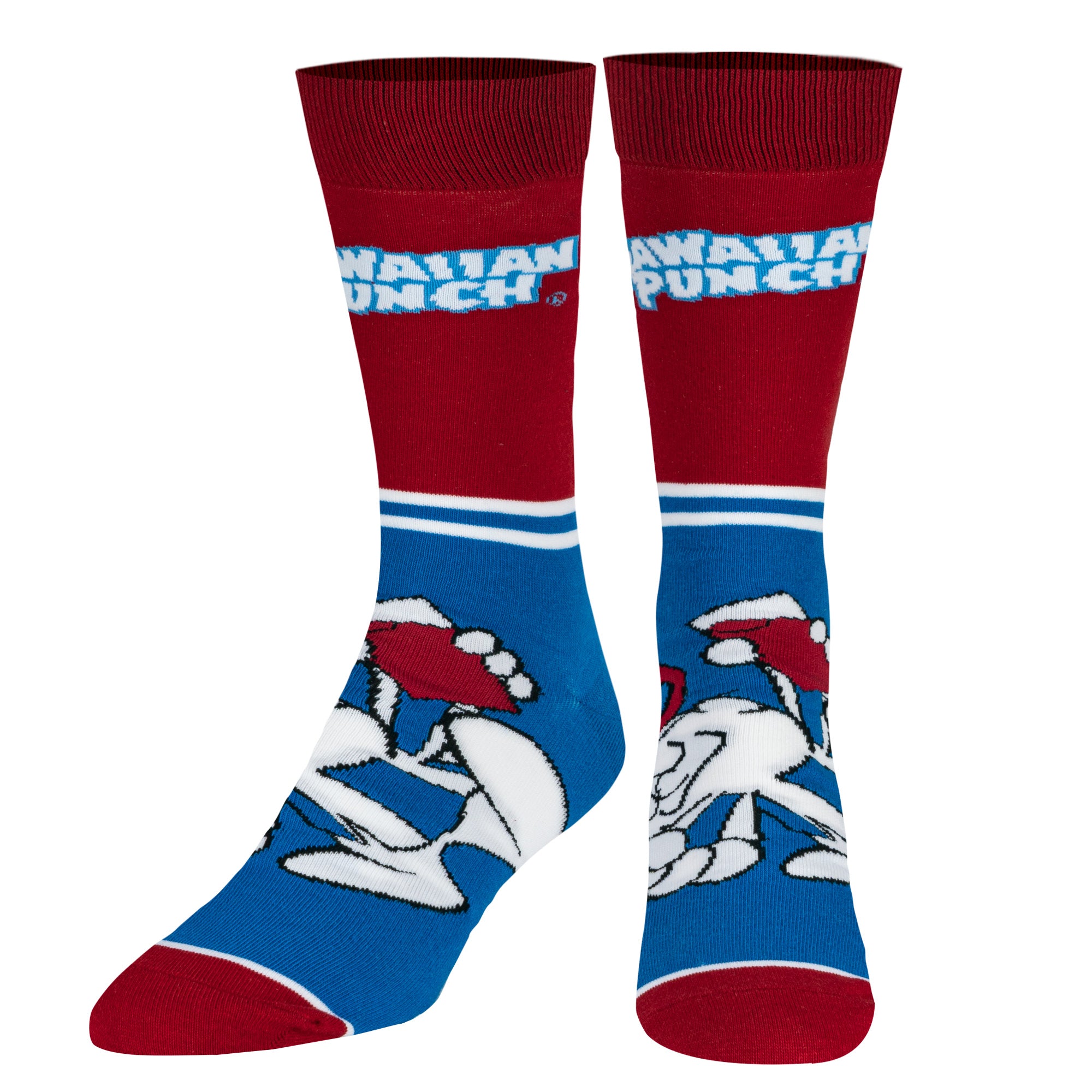 Hawaiian Punch Half Stripe Men's Crew Socks