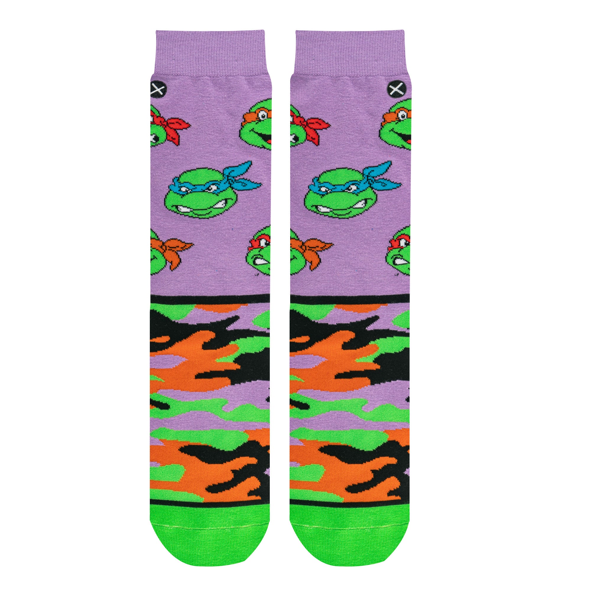 TMNT Turtle Camo Men's Crew Socks