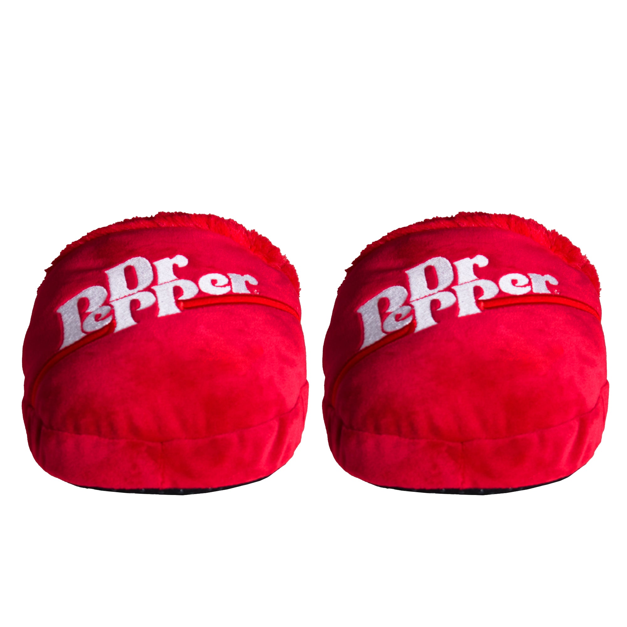 Dr Pepper Fuzzy Slip-On Slippers