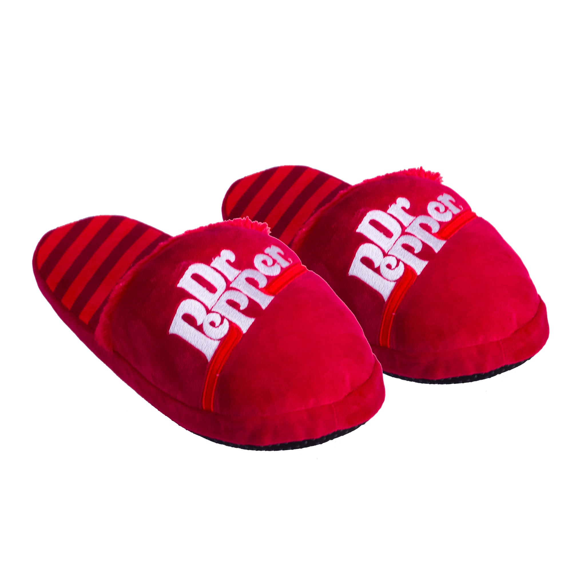 Dr Pepper Fuzzy Slip-On Slippers