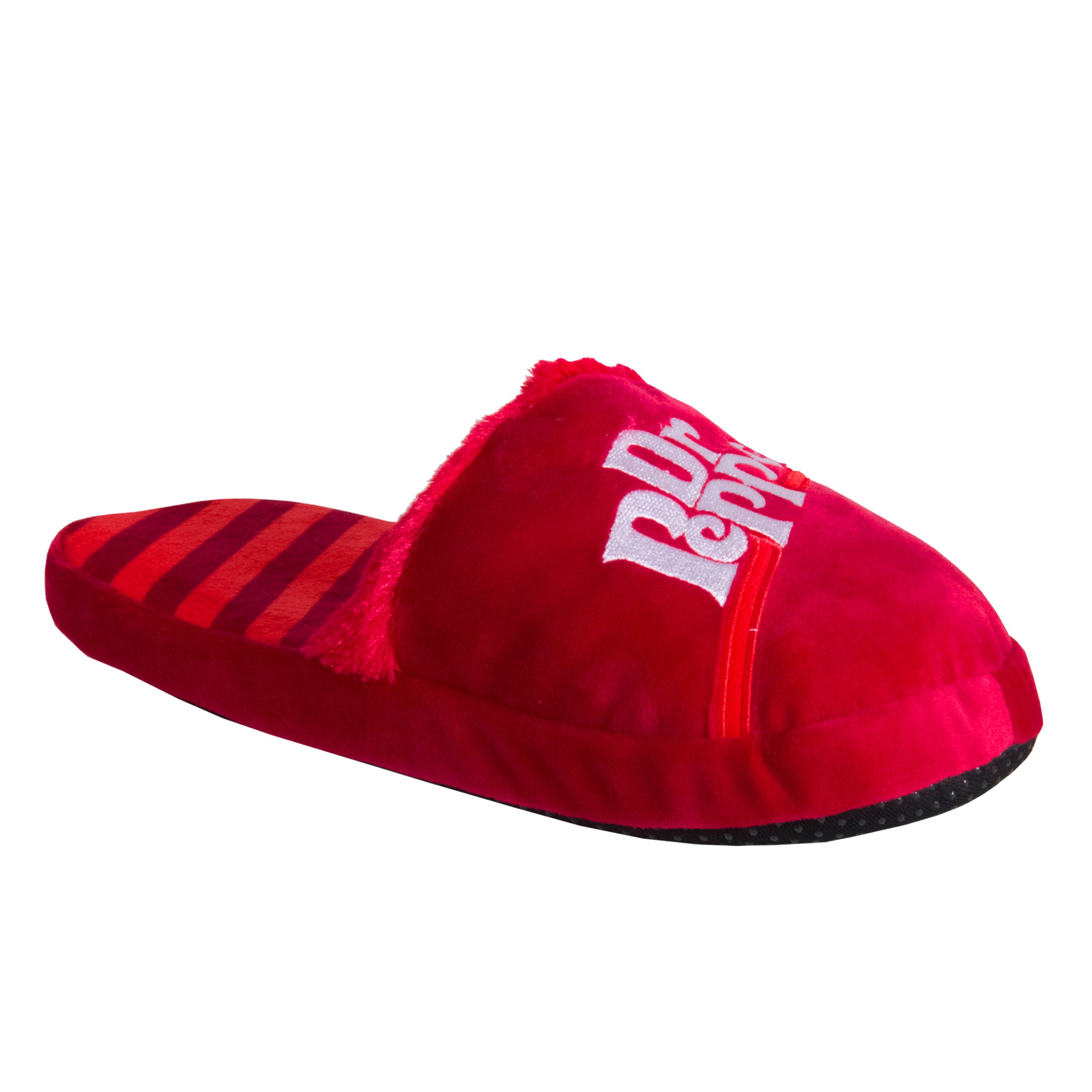 Dr Pepper Fuzzy Slip-On Slippers