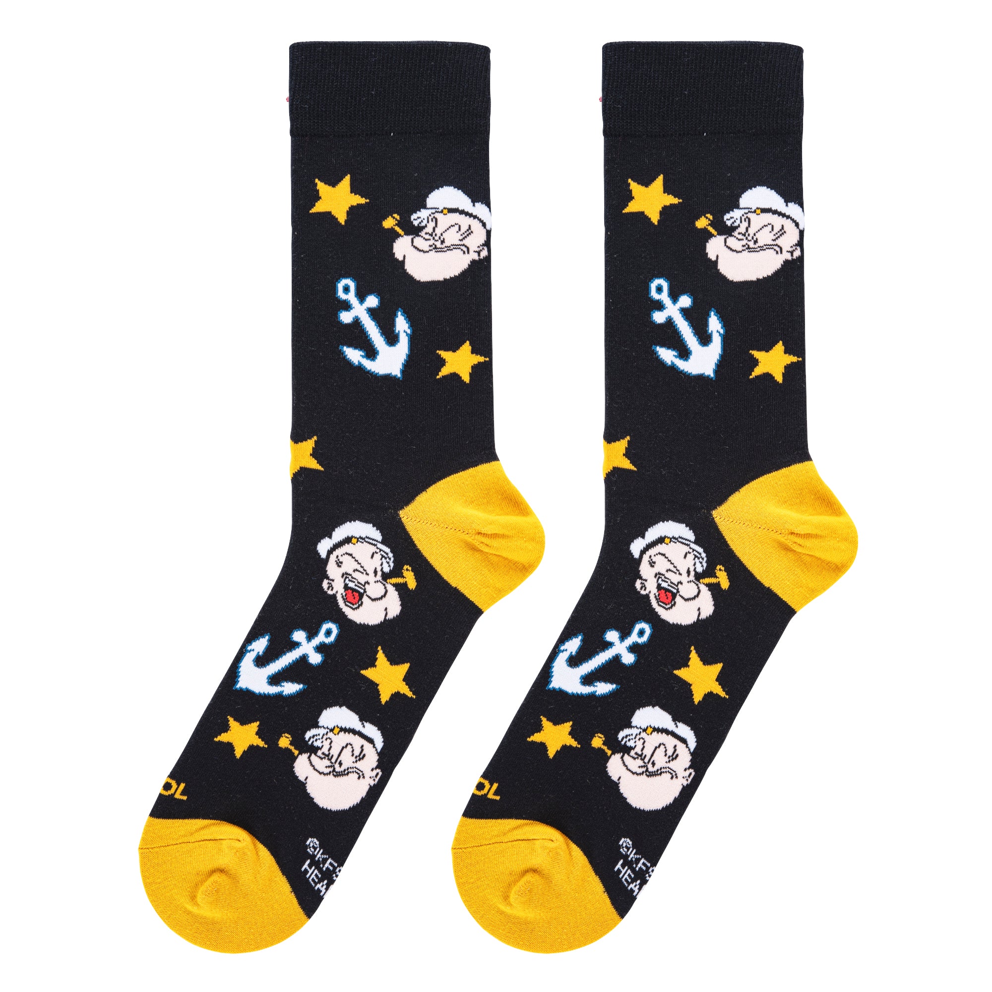Popeye Anchor Toss Men's Crew Socks