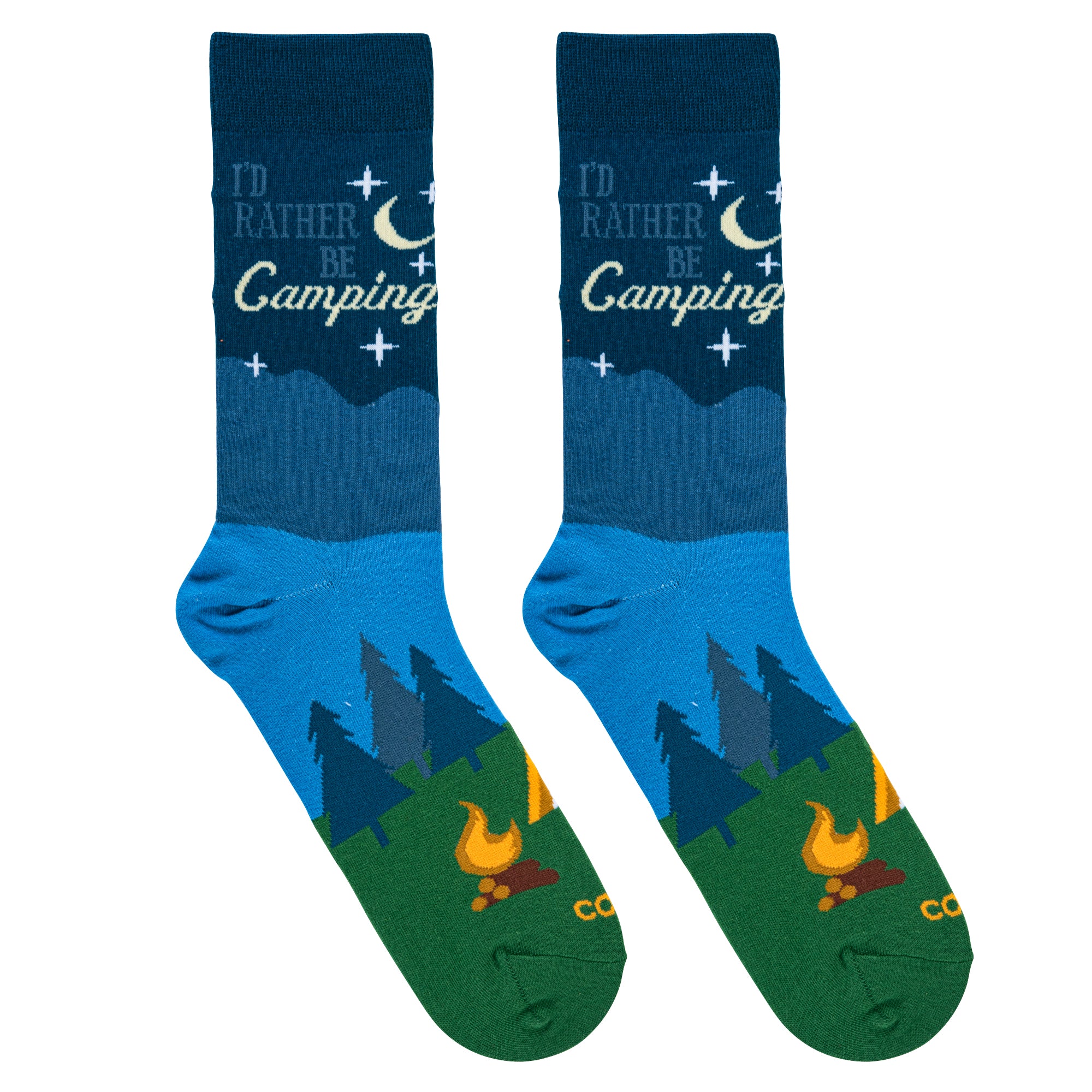 I'd Rather Be Camping Men's Crew Socks