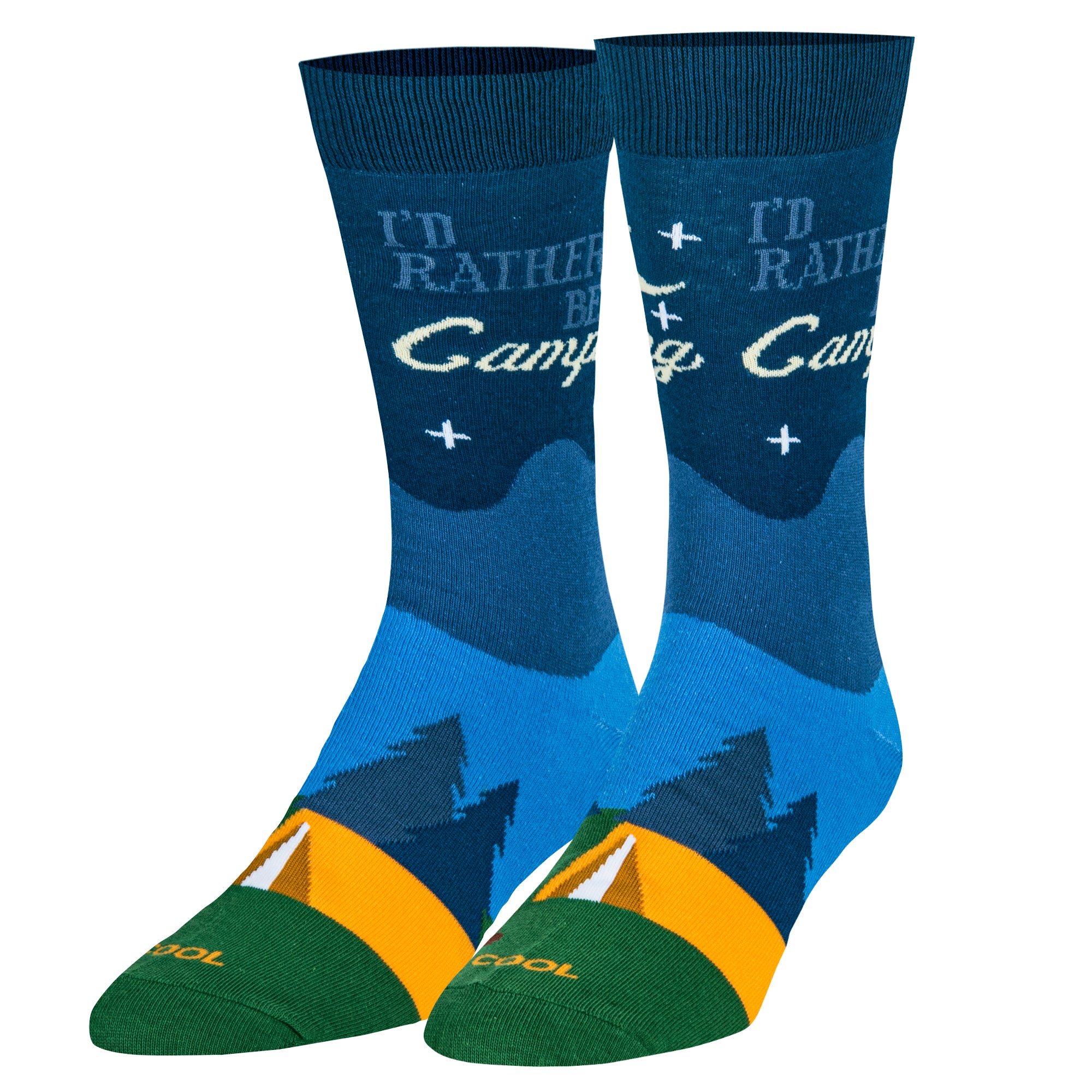 I'd Rather Be Camping Men's Crew Socks