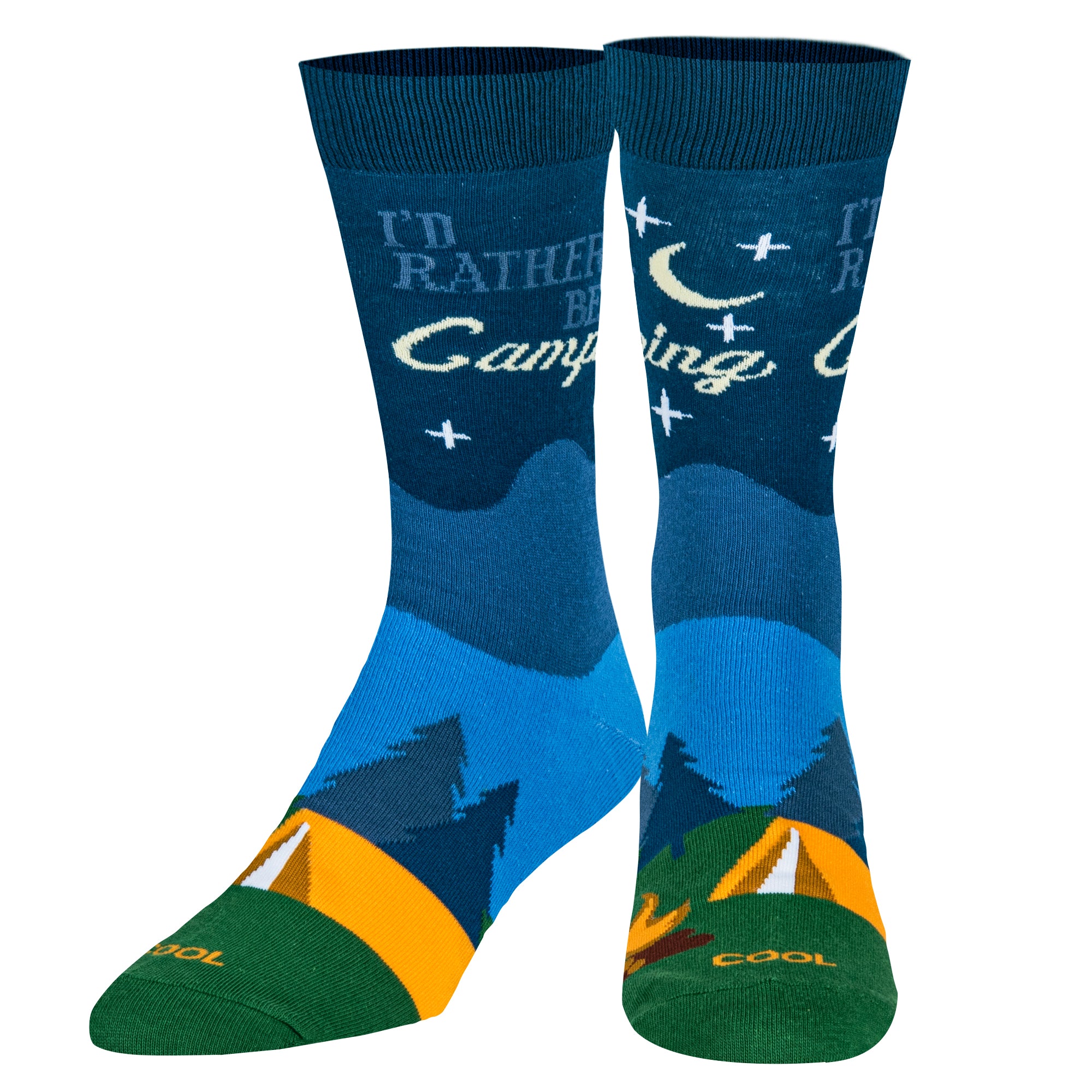 I'd Rather Be Camping Men's Crew Socks