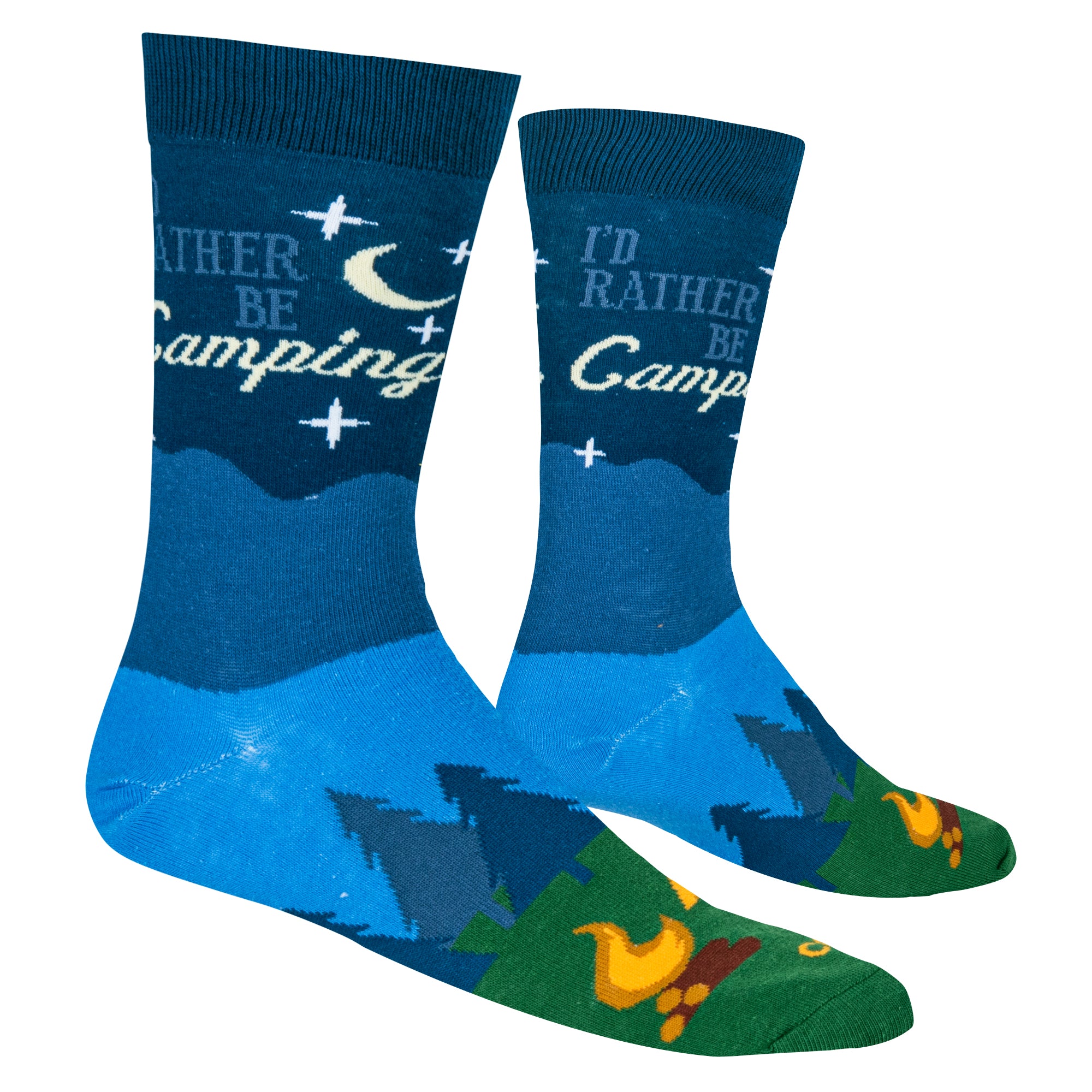 I'd Rather Be Camping Men's Crew Socks
