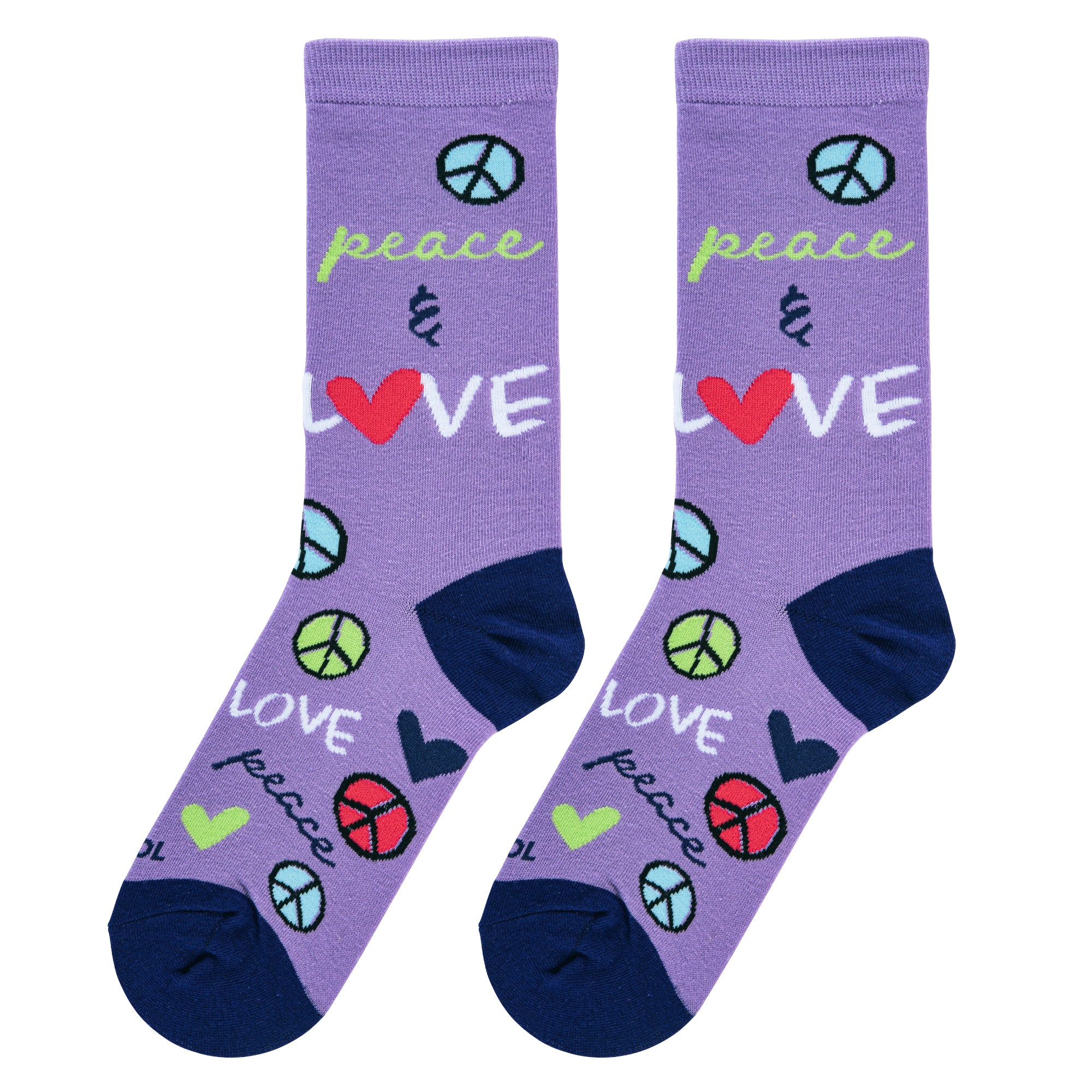 Peace & Love Women's Crew Socks
