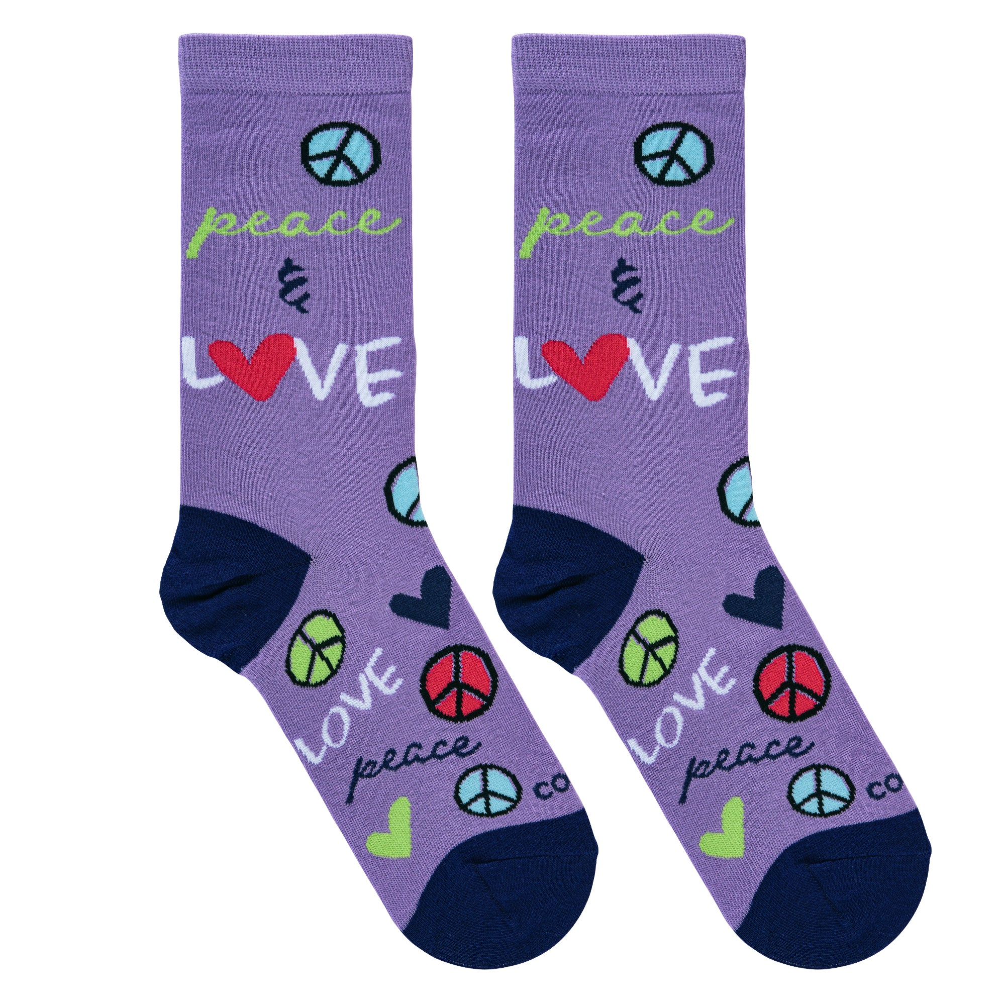 Peace & Love Women's Crew Socks