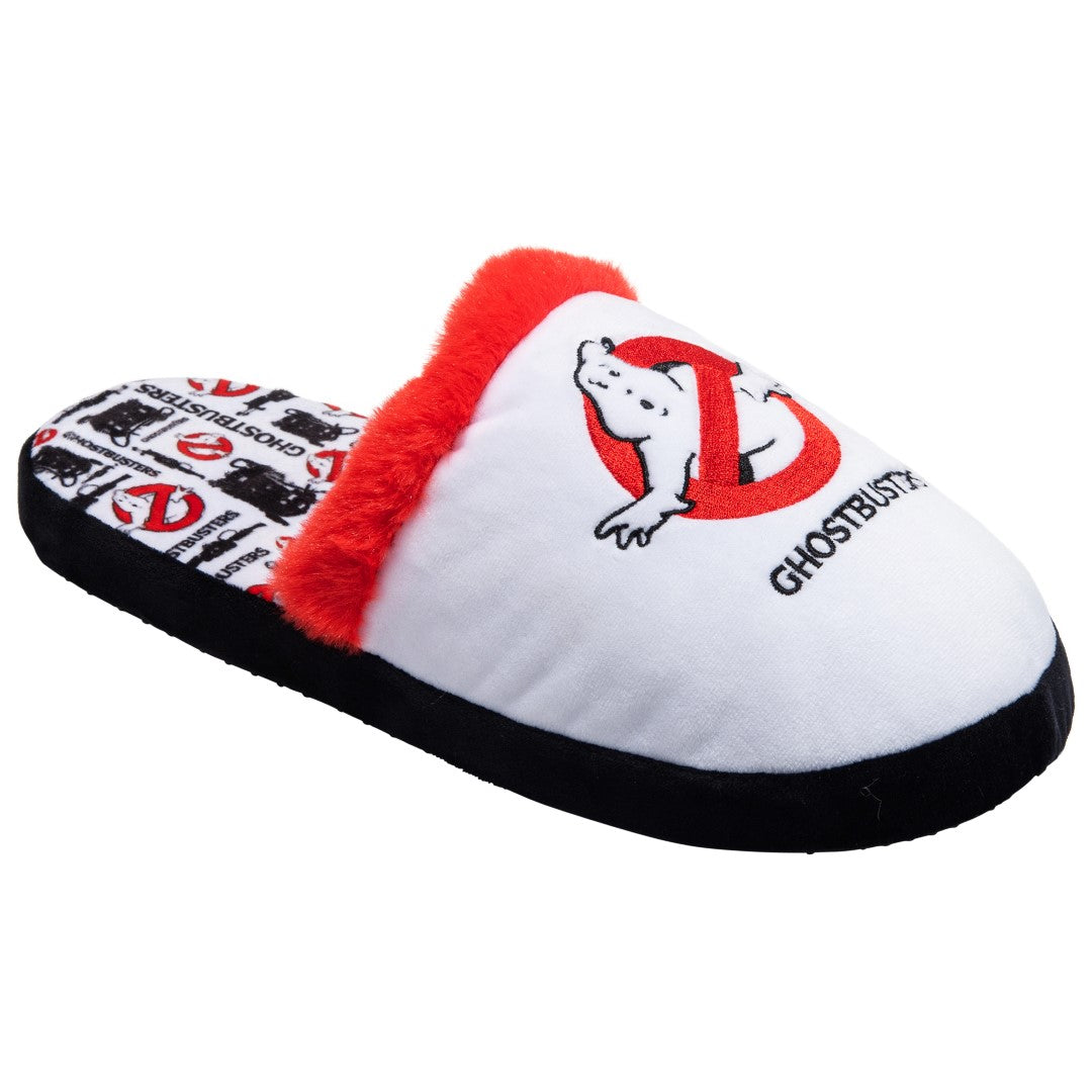 Ghostbusters Fuzzy Slip-On Slippers