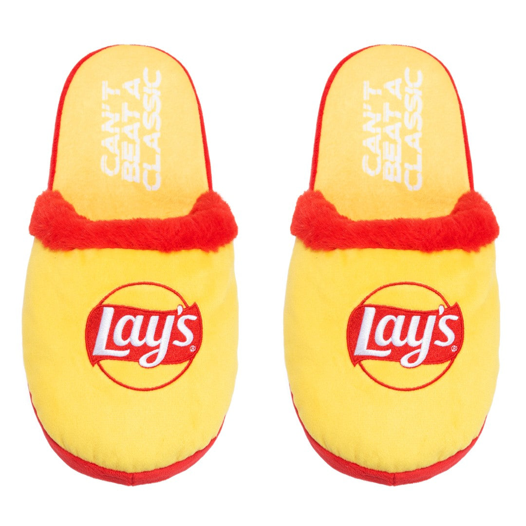 Lays Fuzzy Slip-On Slippers
