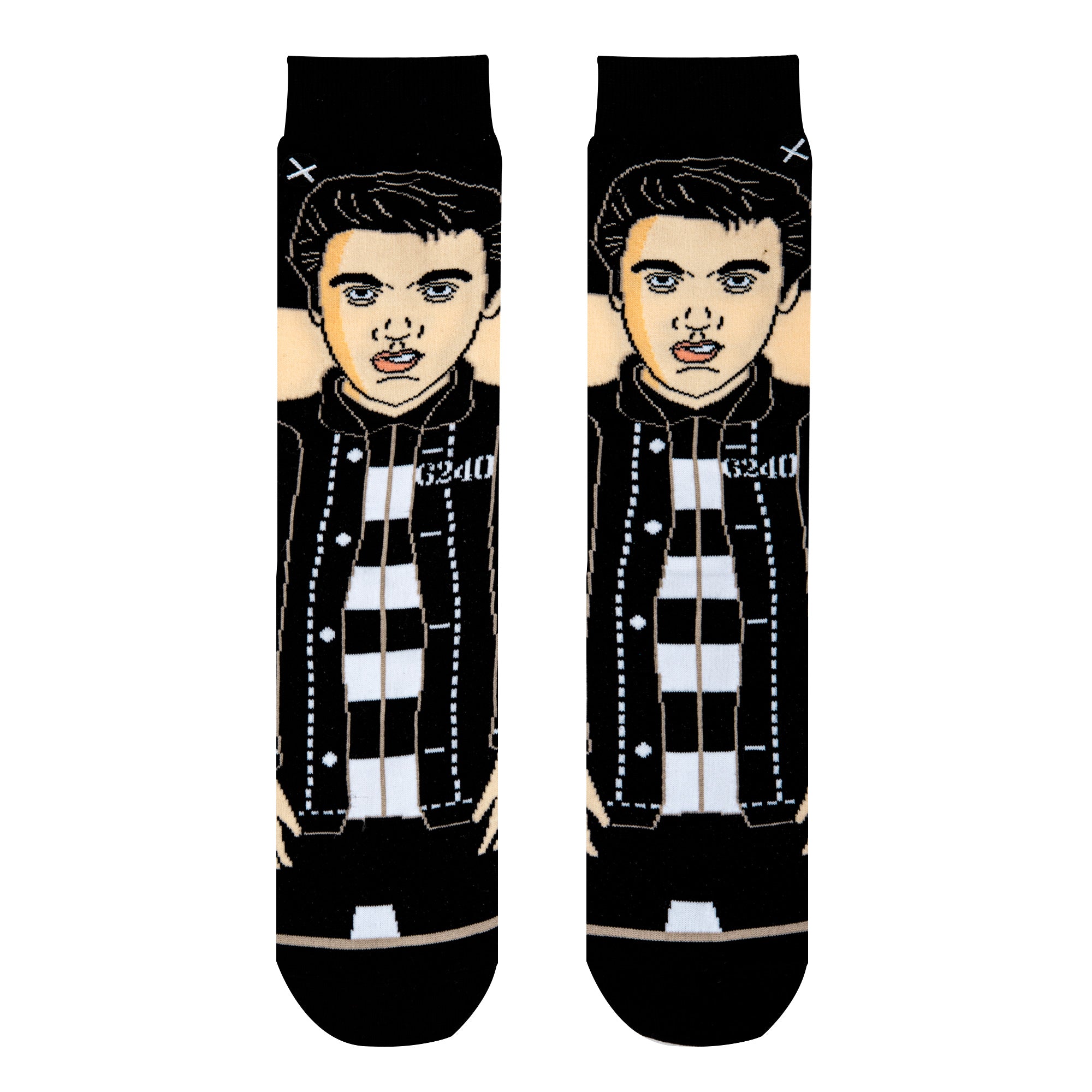 Elvis Jailhouse Rock 360 Knit Men's Crew Socks