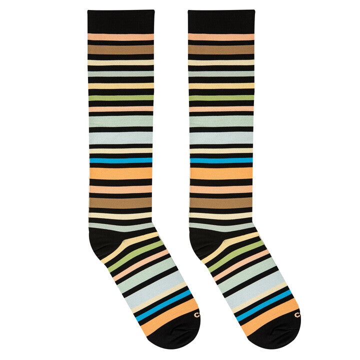 Earthy Stripes Compression Socks