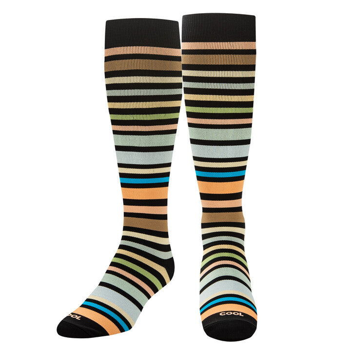 Earthy Stripes Compression Socks