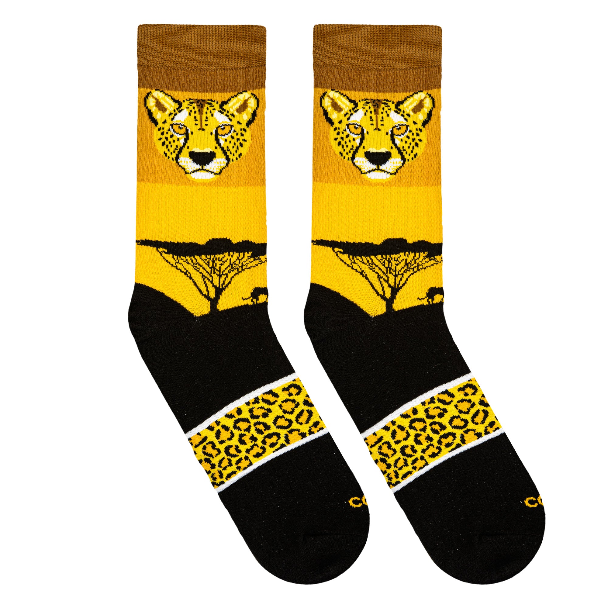 Cheetah Safari Men's Crew Socks