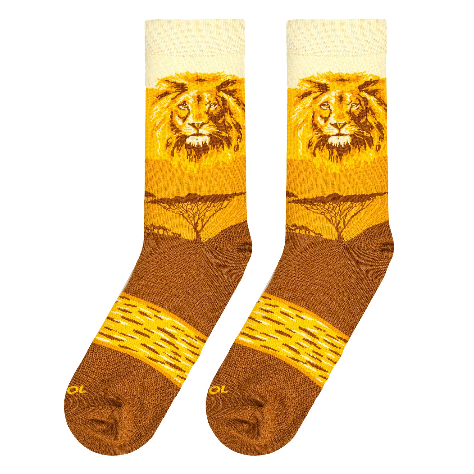 Lion Safari Men's Crew Socks