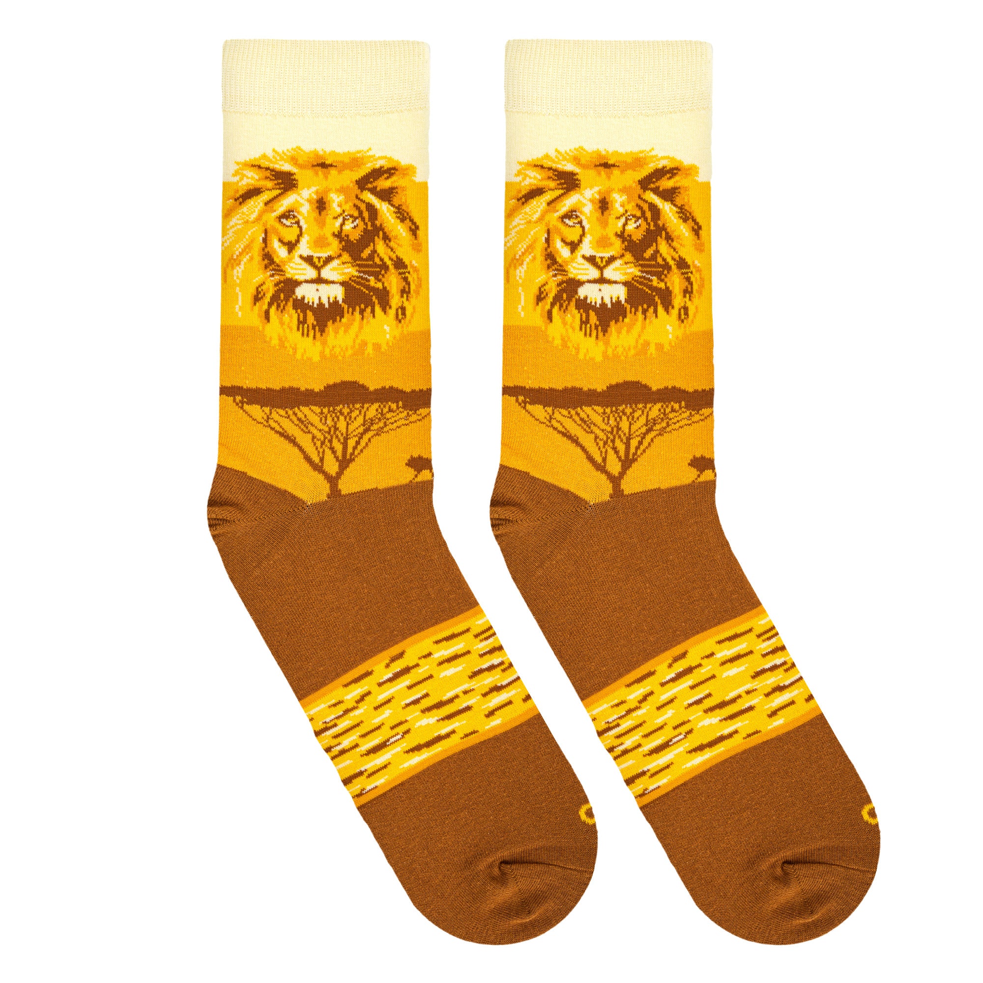 Lion Safari Men's Crew Socks